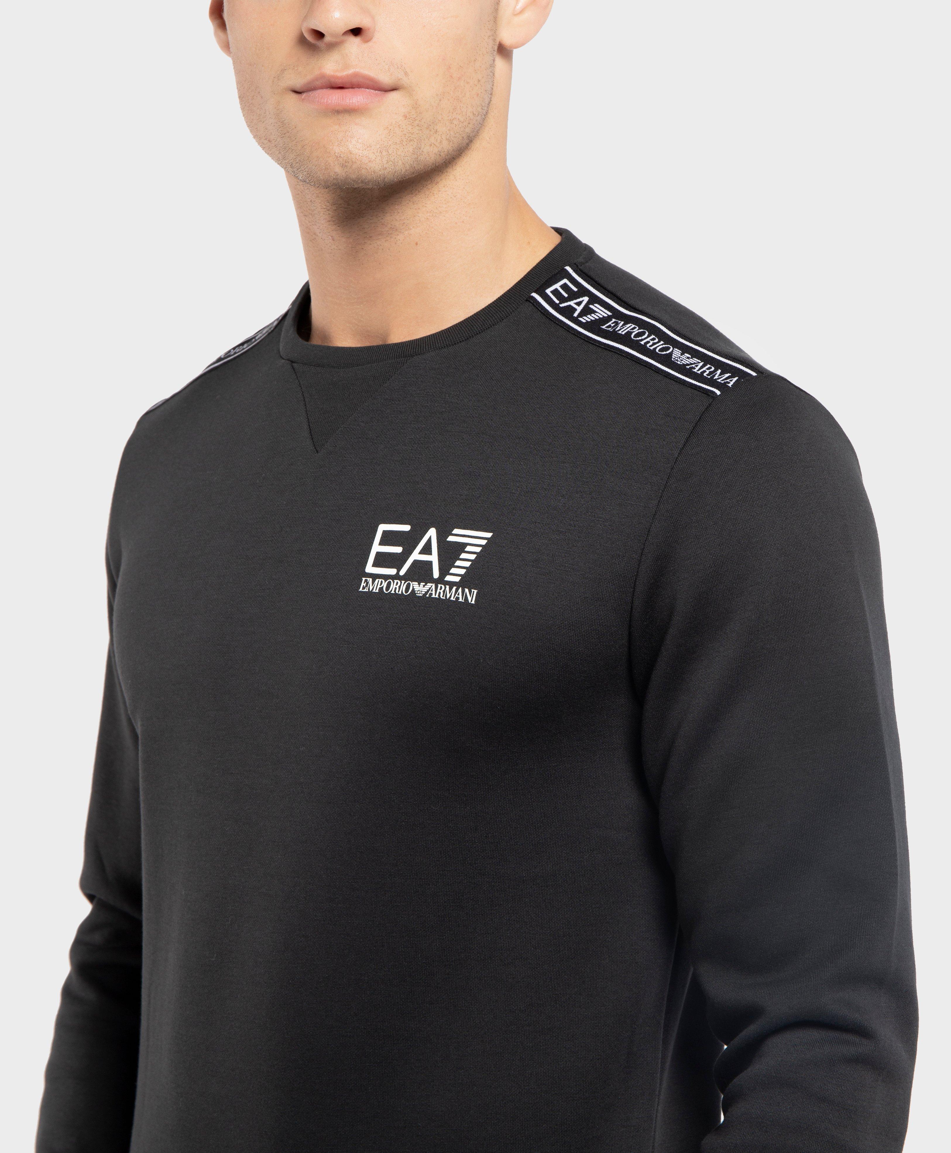 emporio armani ea7 micro tape crew sweatshirt