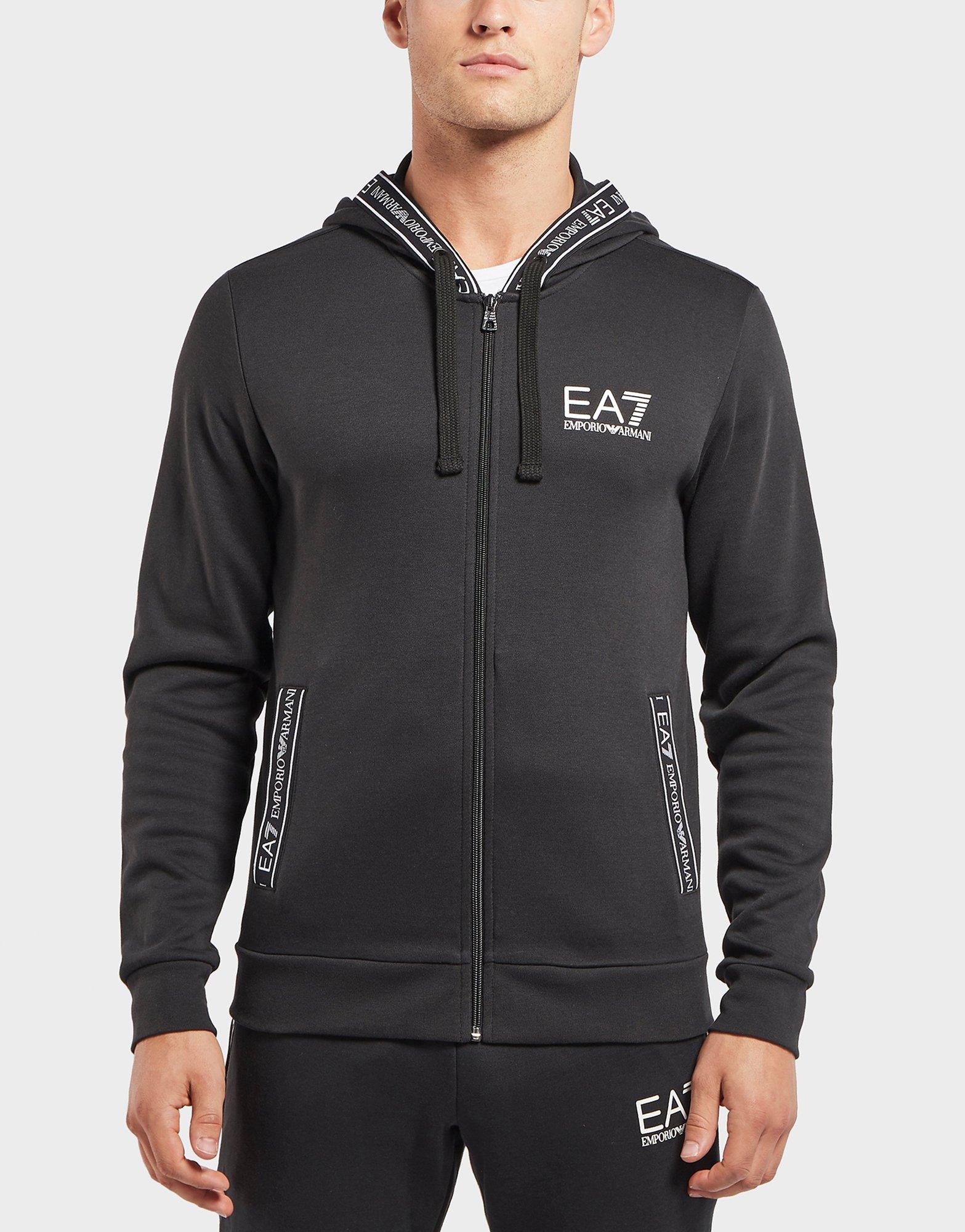 emporio armani ea7 tape full zip hoodie