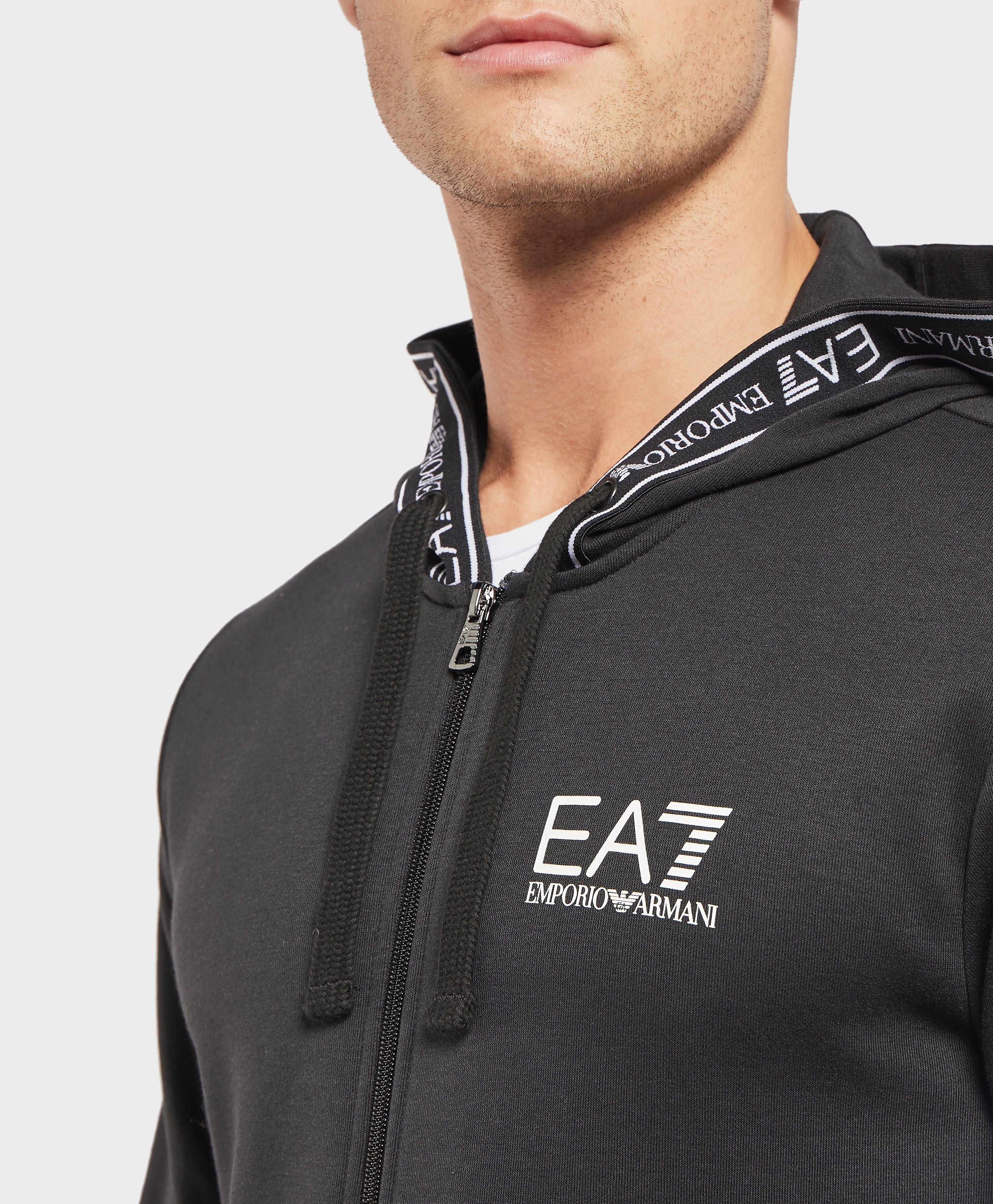 emporio armani tape hoodie