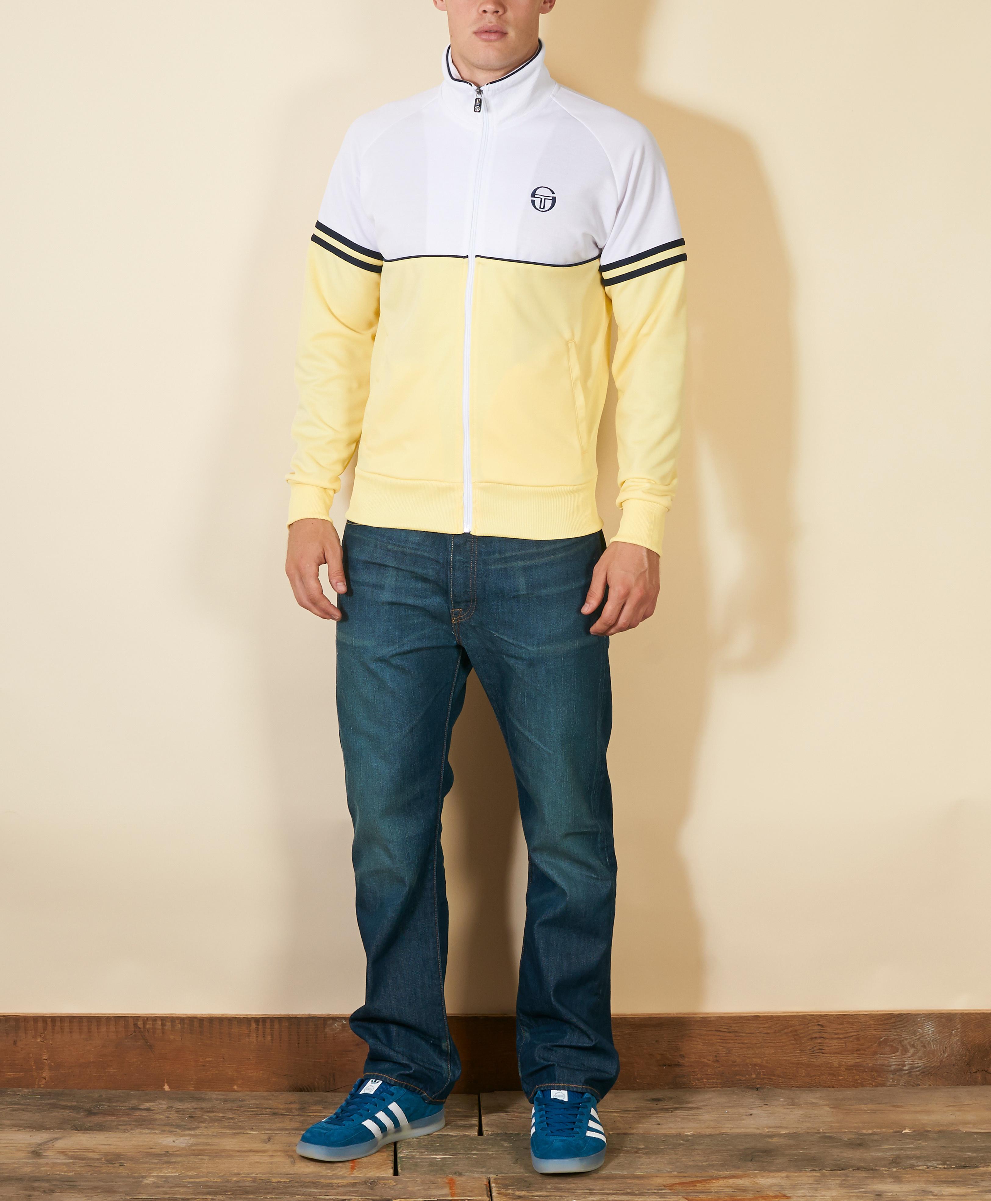 sergio tacchini track top yellow