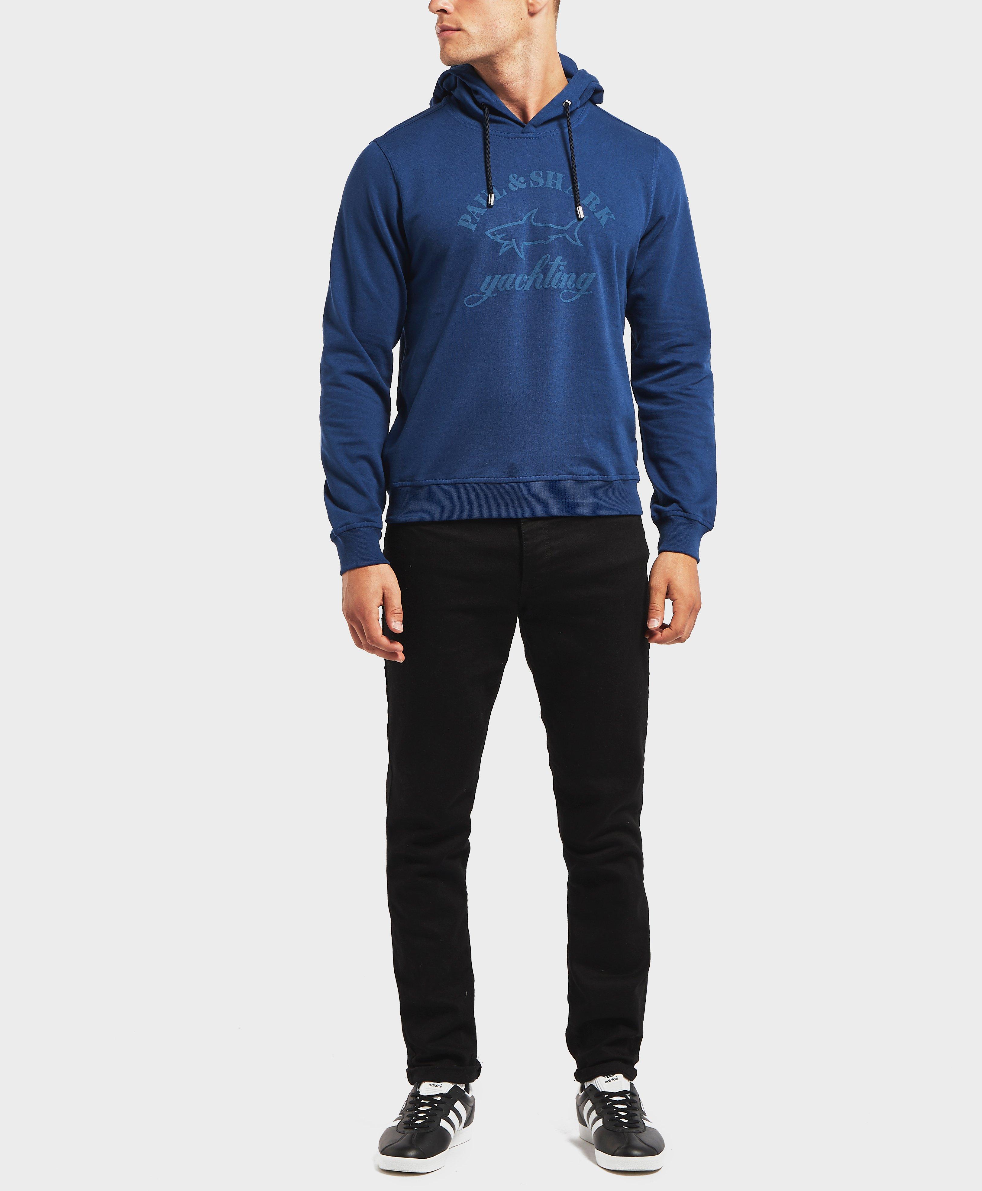 paul and shark overhead logo hoodie