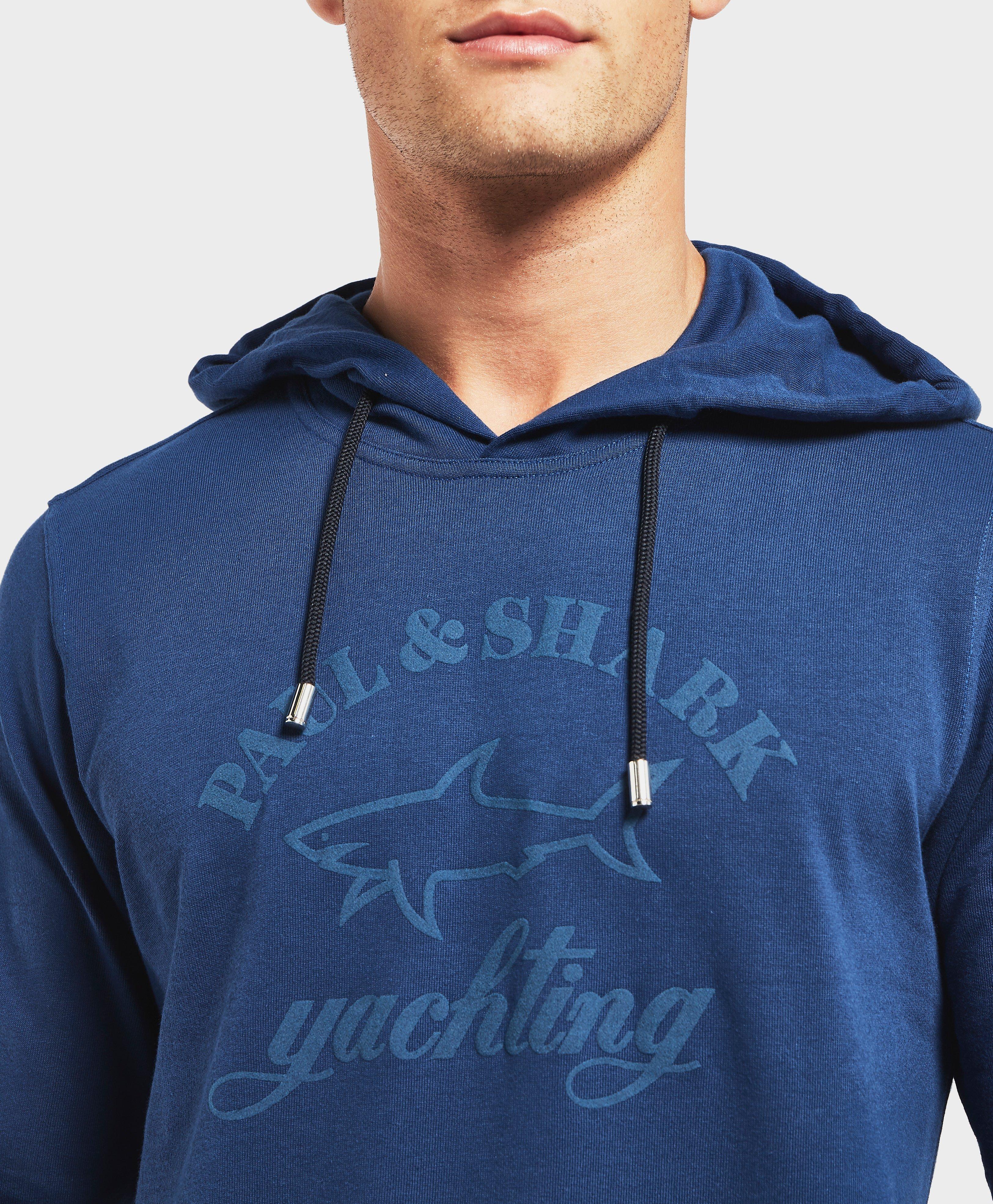 paul and shark overhead logo hoodie