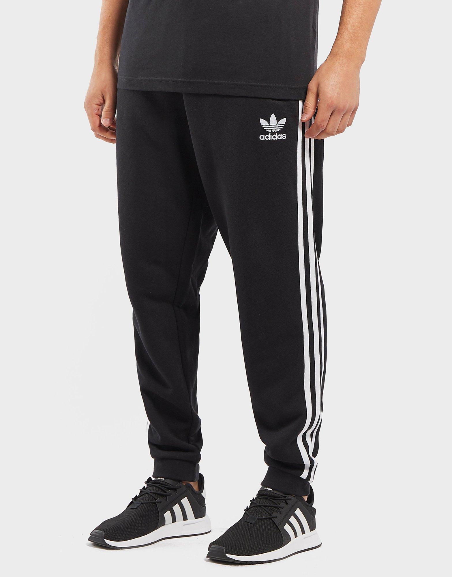 adidas originals trefoil stripe fleece track pants