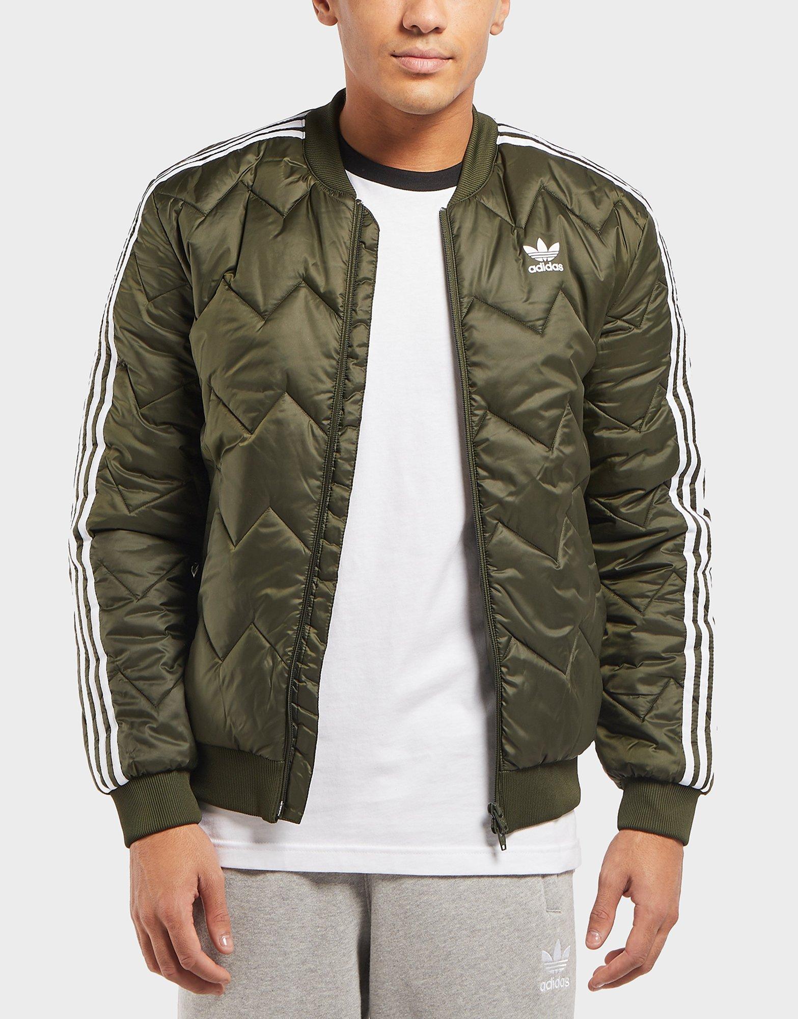 adidas quilted bomber