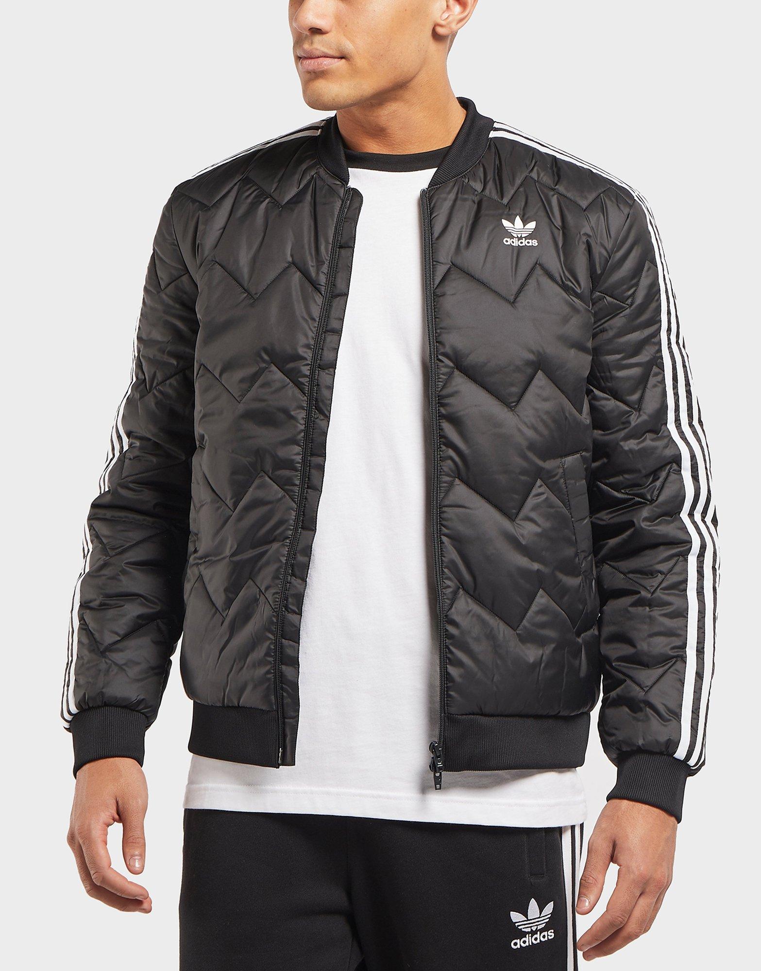 adidas sst quilted jacket black