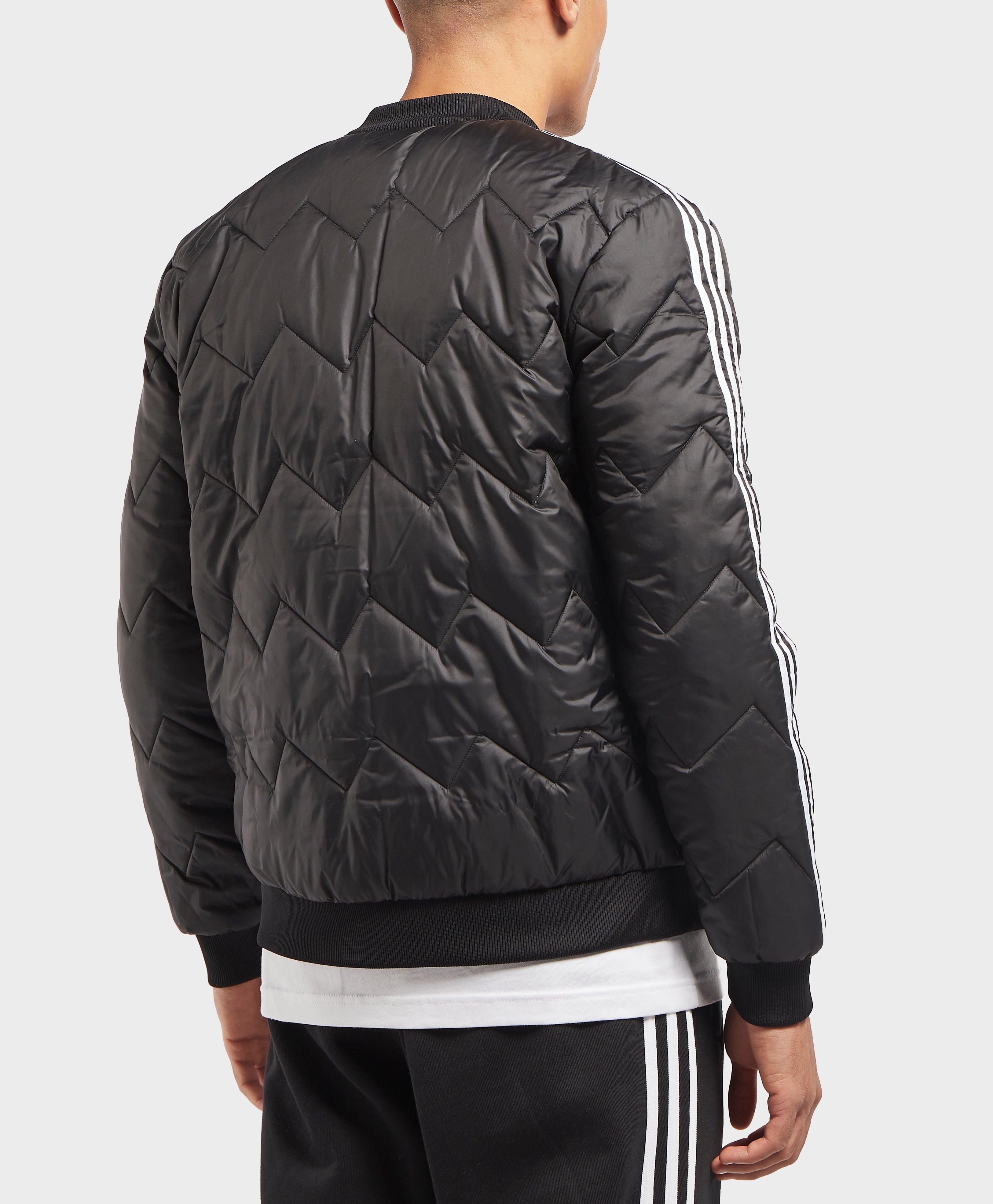 adidas men's sst quilted bomber jacket