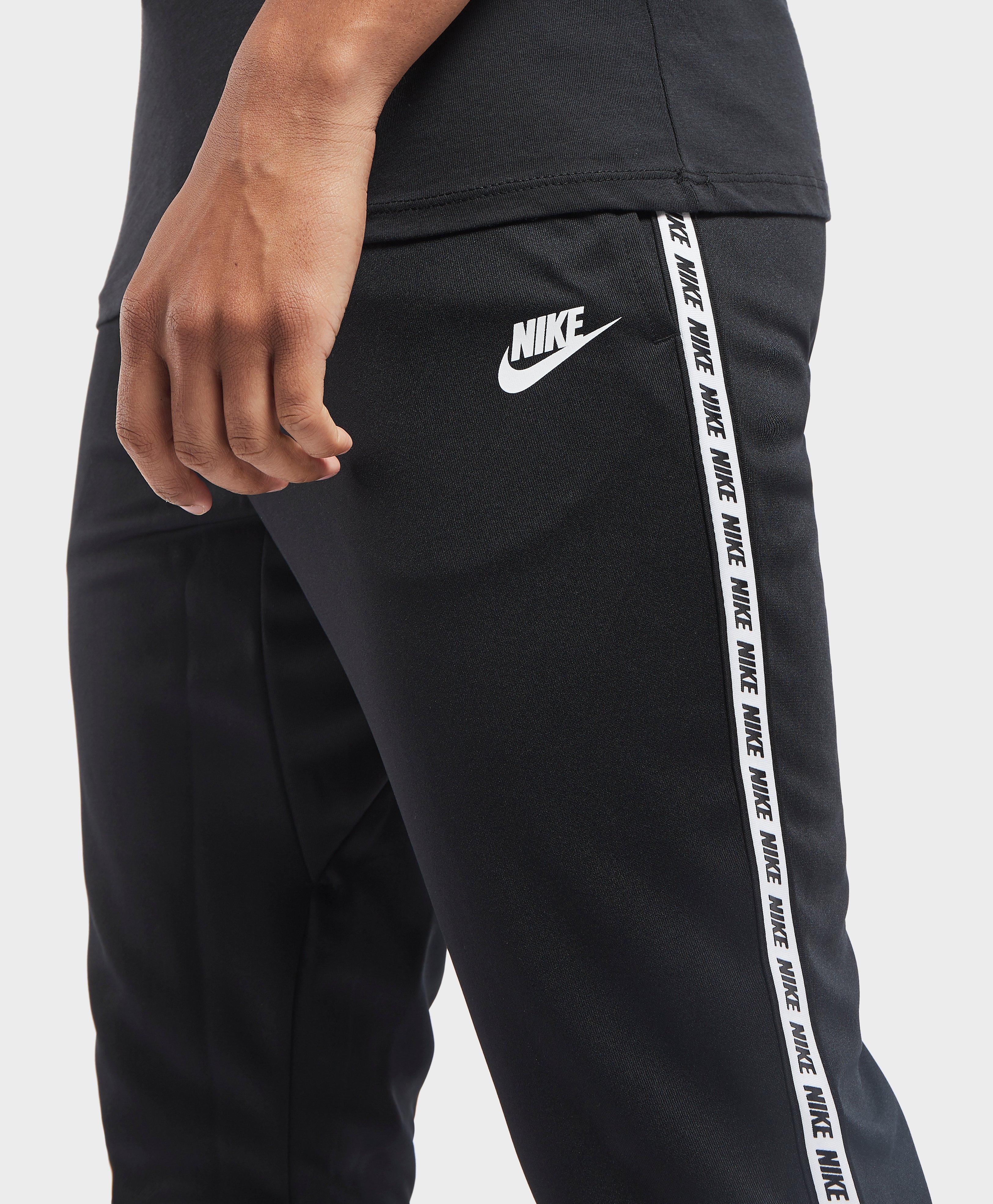 nike logo taping cuffed joggers