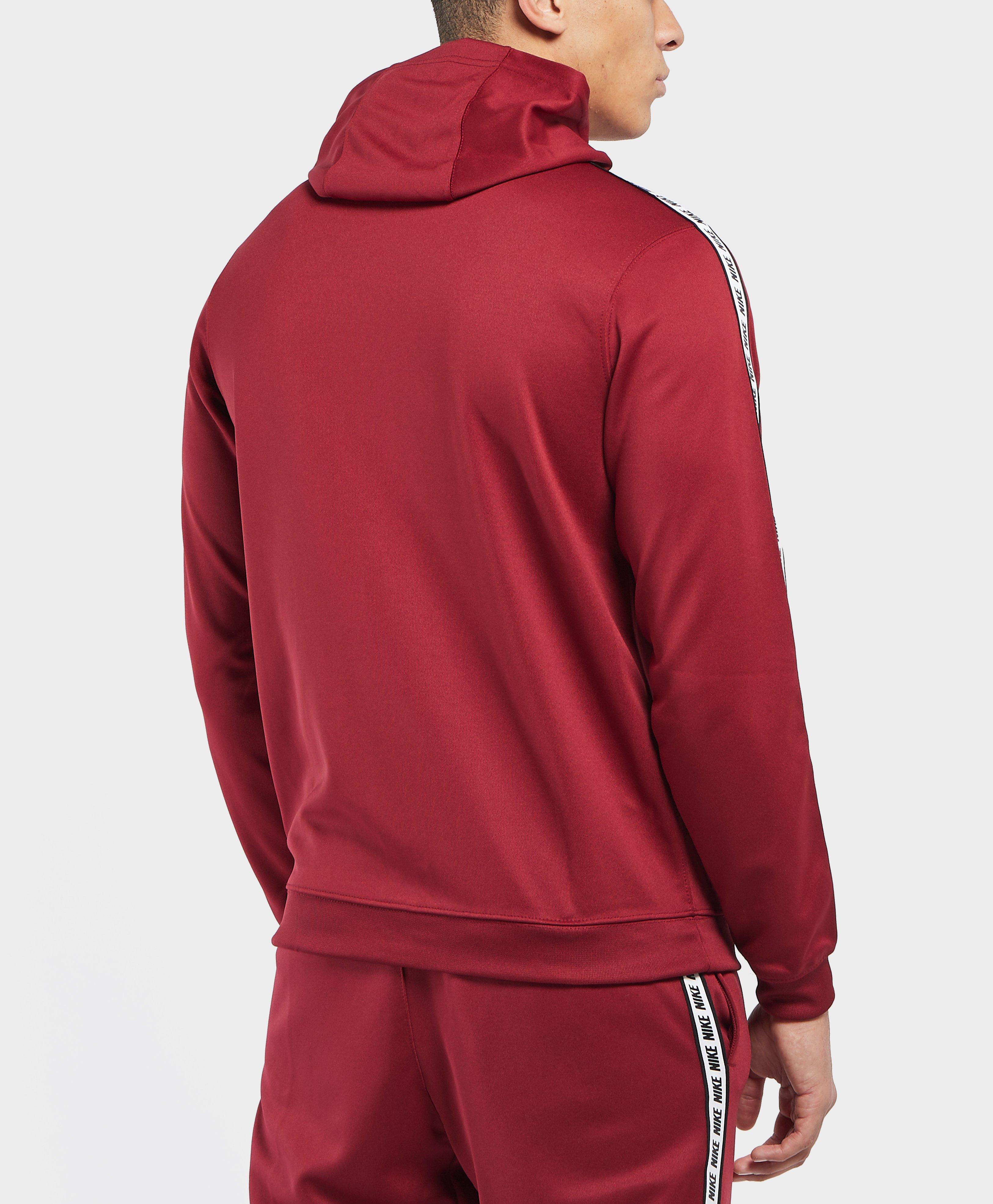 red nike tape tracksuit