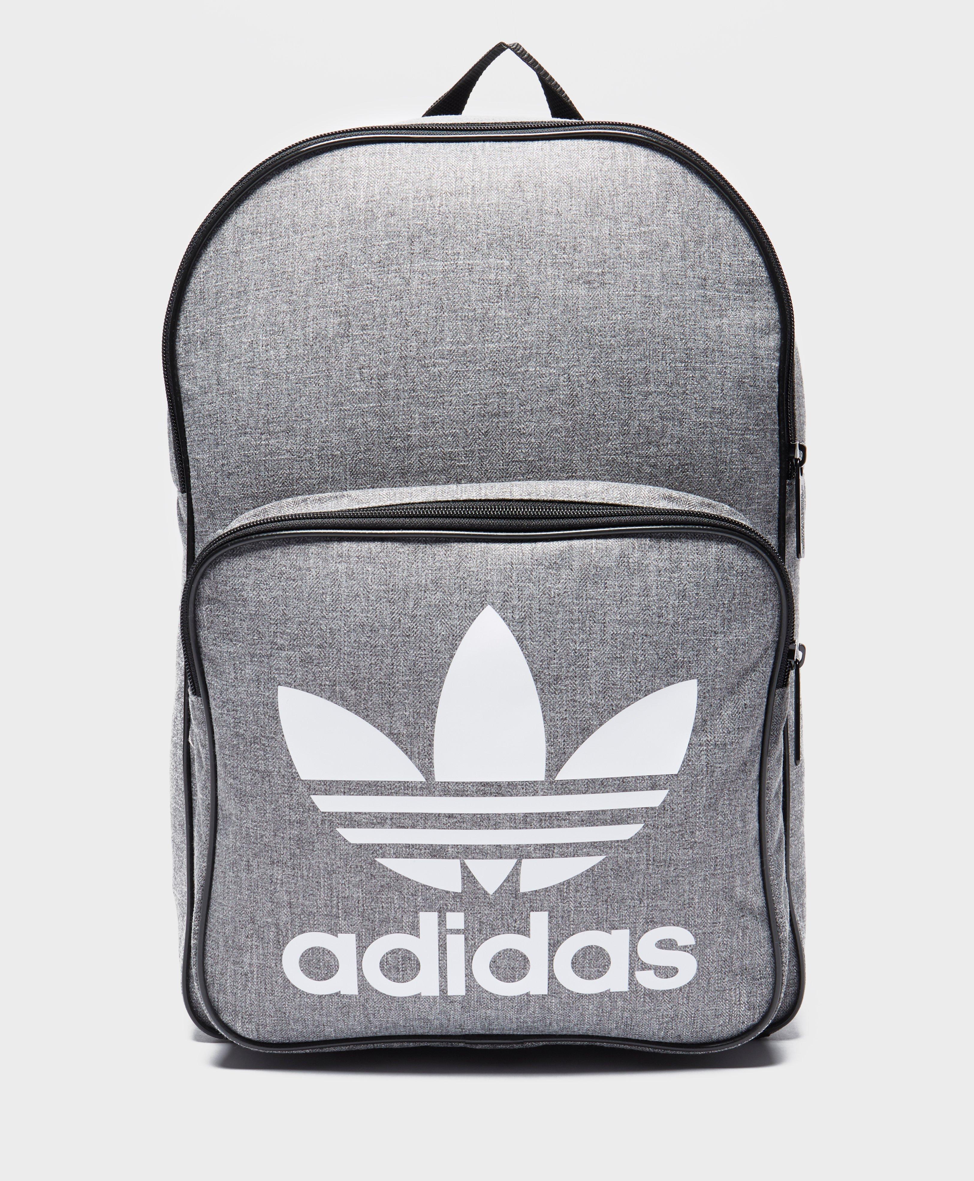adidas trefoil backpack grey