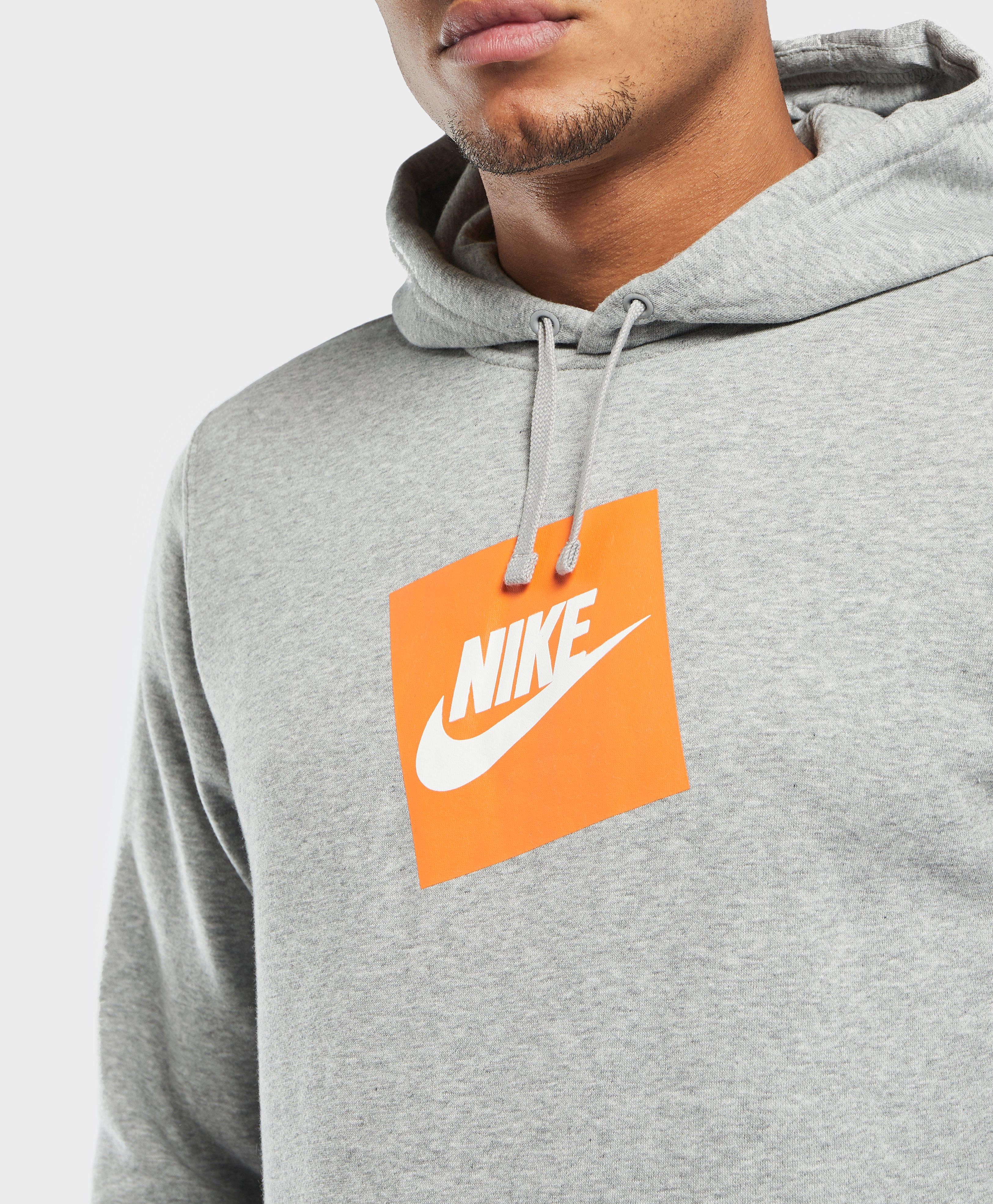 nike hoodie orange logo