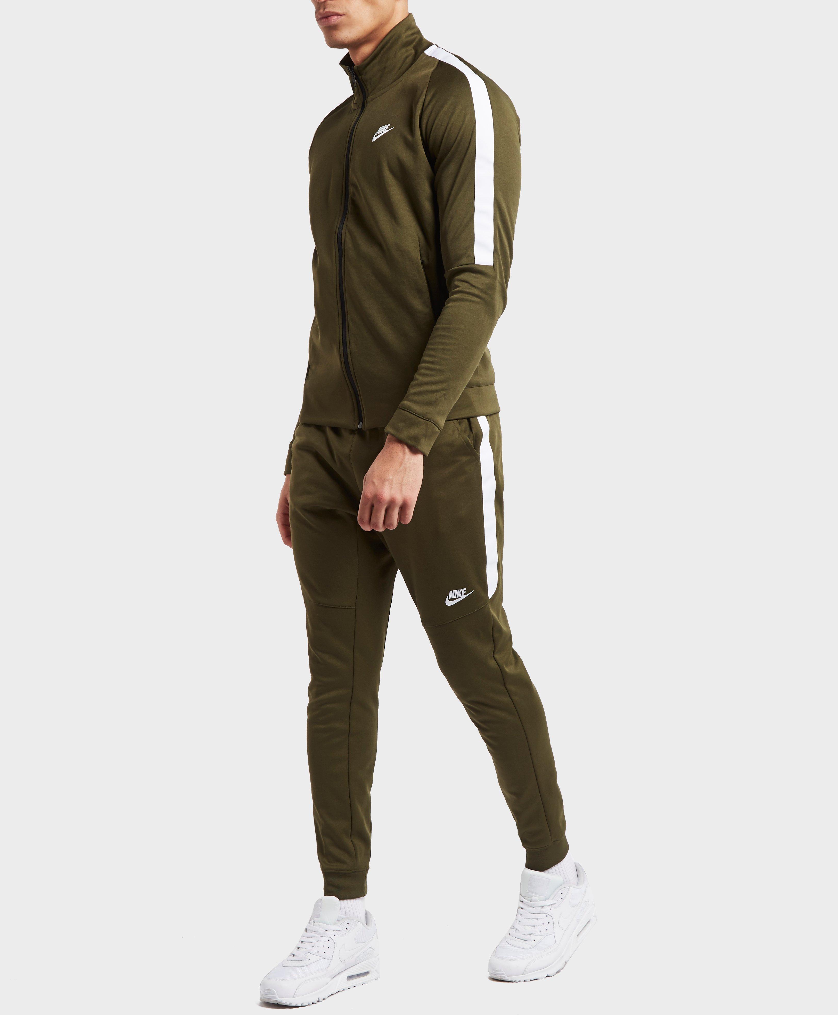 nike tribute tracksuit green