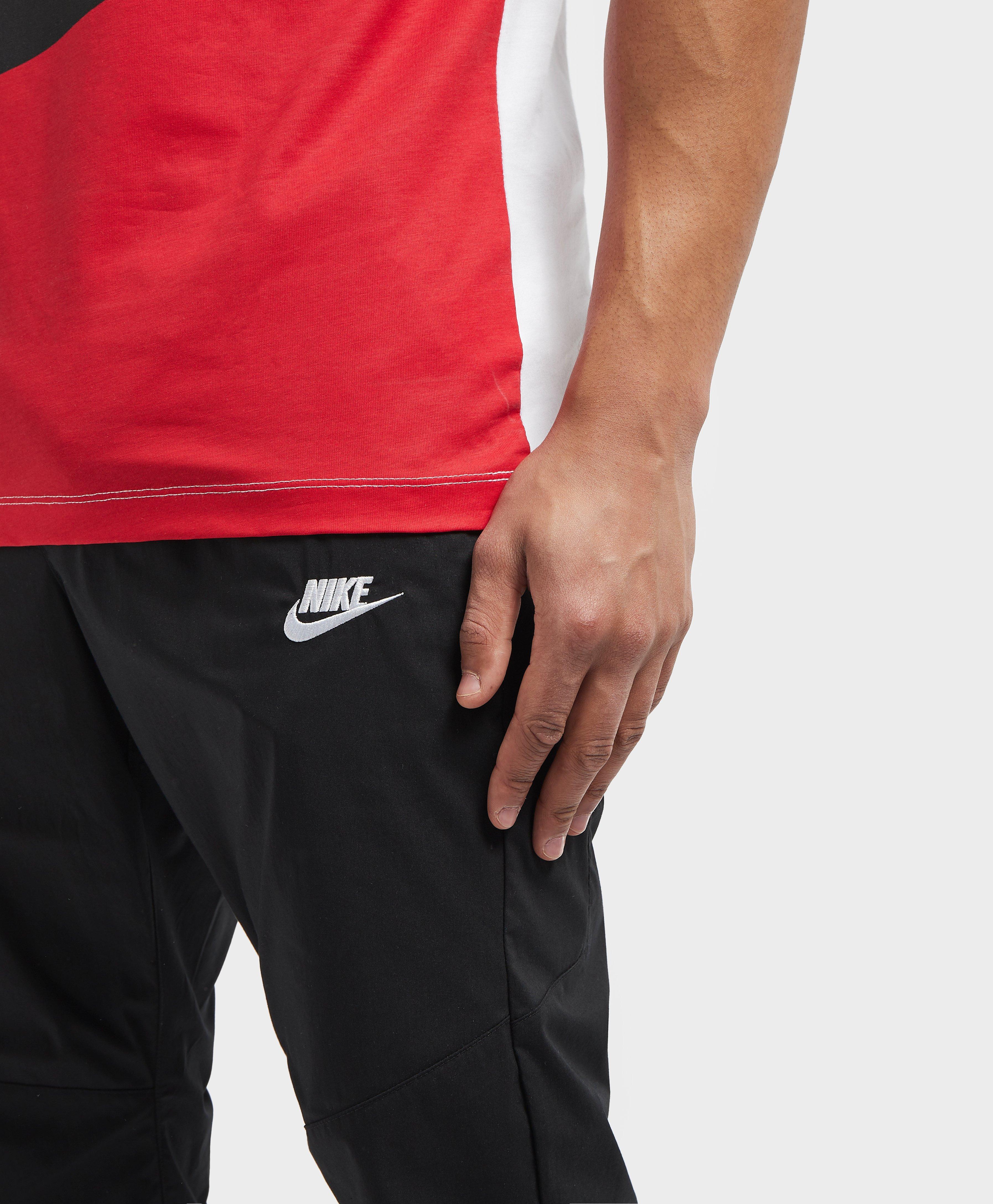 nike twill cuffed track pants black