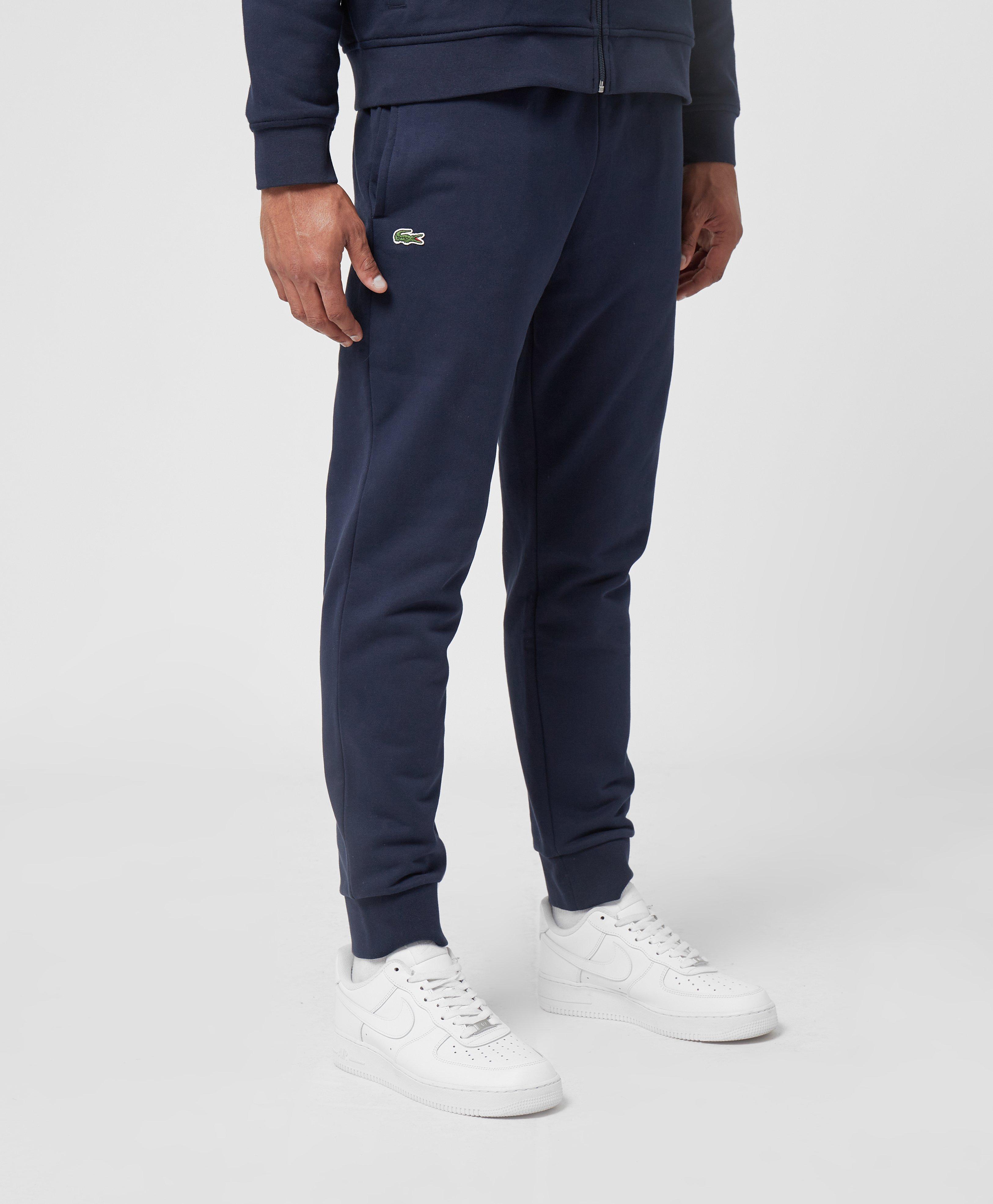 lacoste slim cuffed fleece joggers