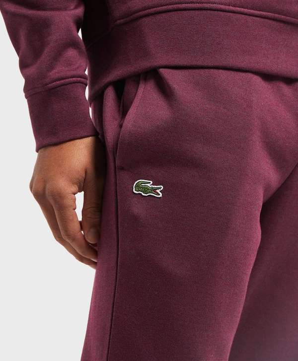 lacoste cuffed fleece track pants