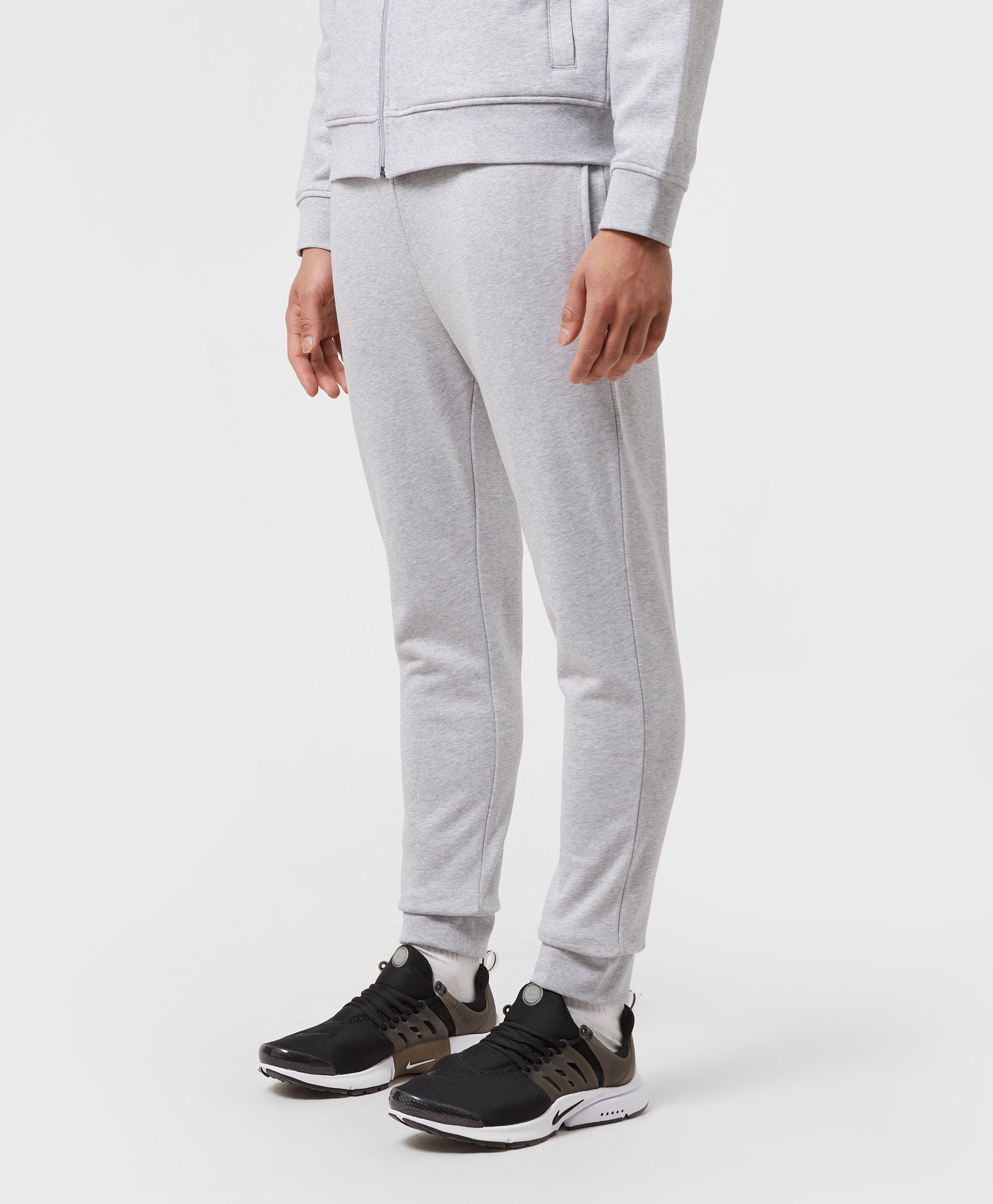 lacoste slim cuffed fleece track pants