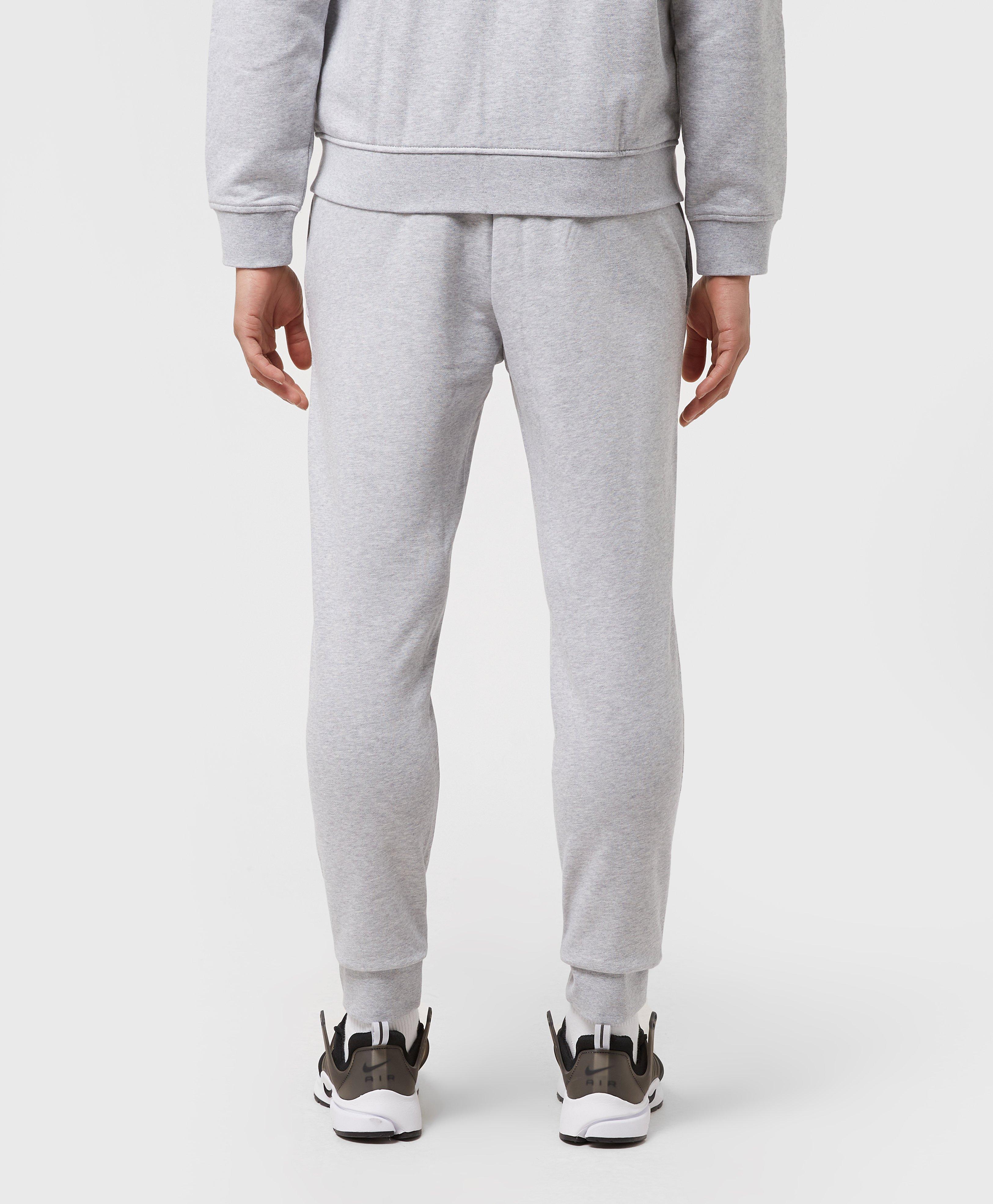 lacoste slim cuffed fleece pants