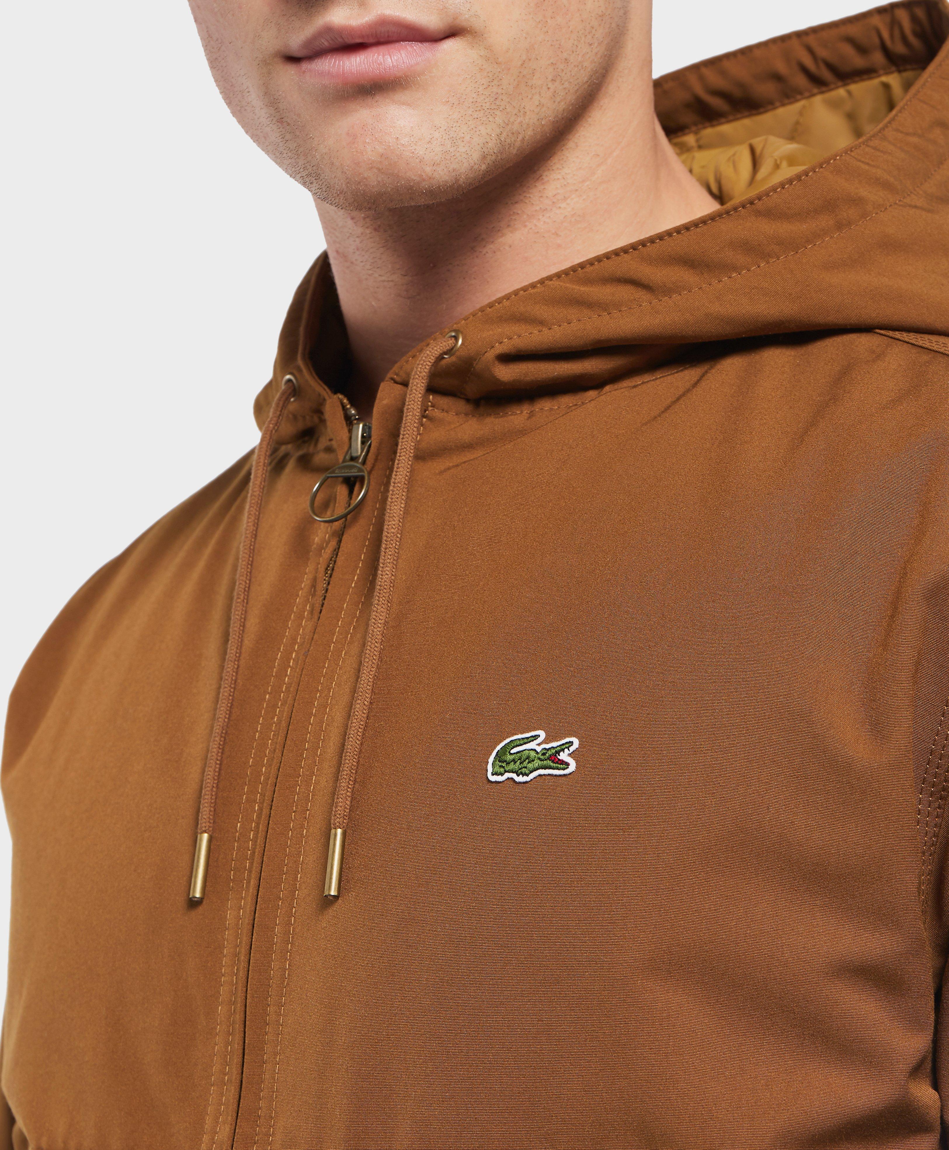 lacoste twill bomber jacket