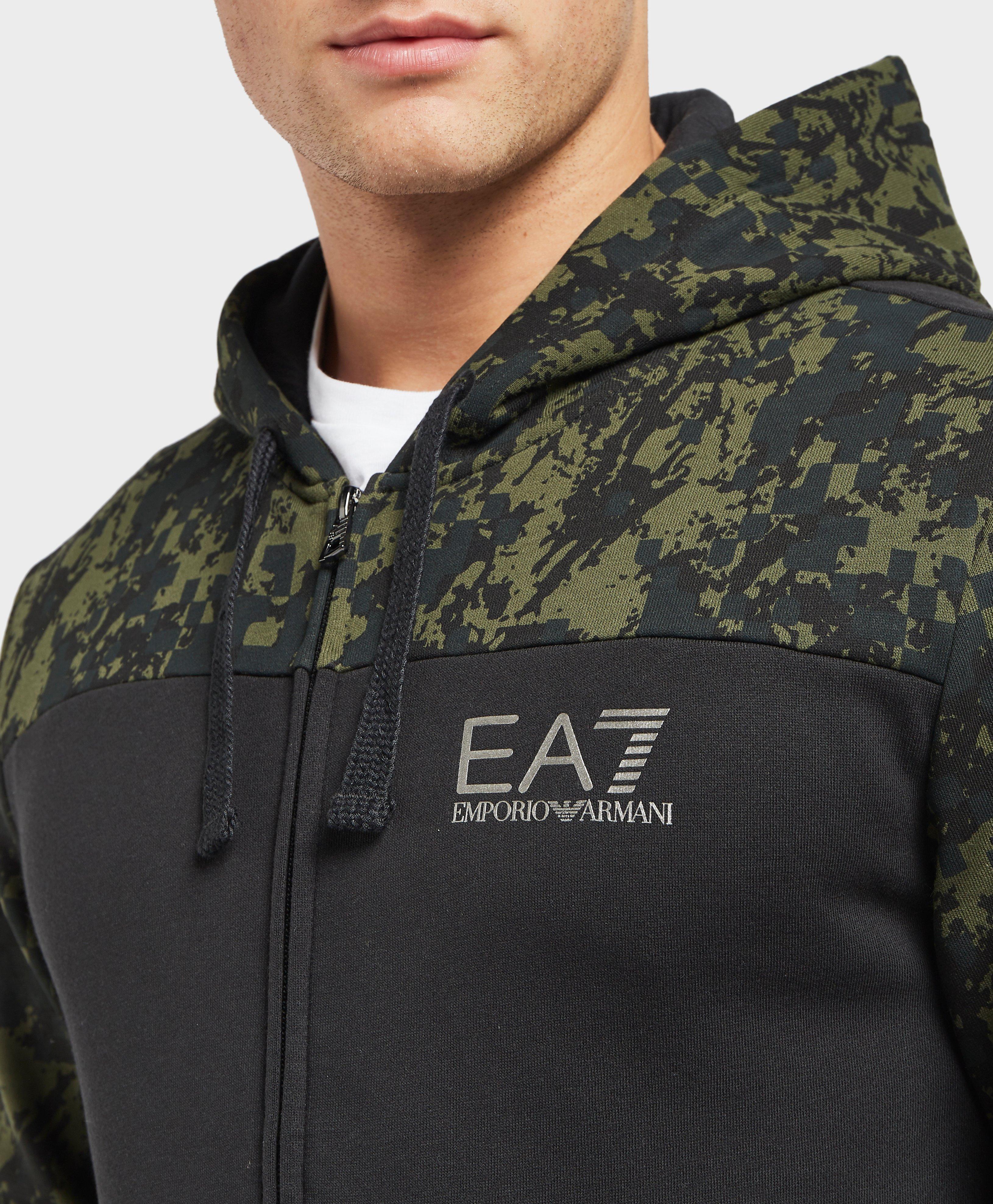 ea7 camo hoodie