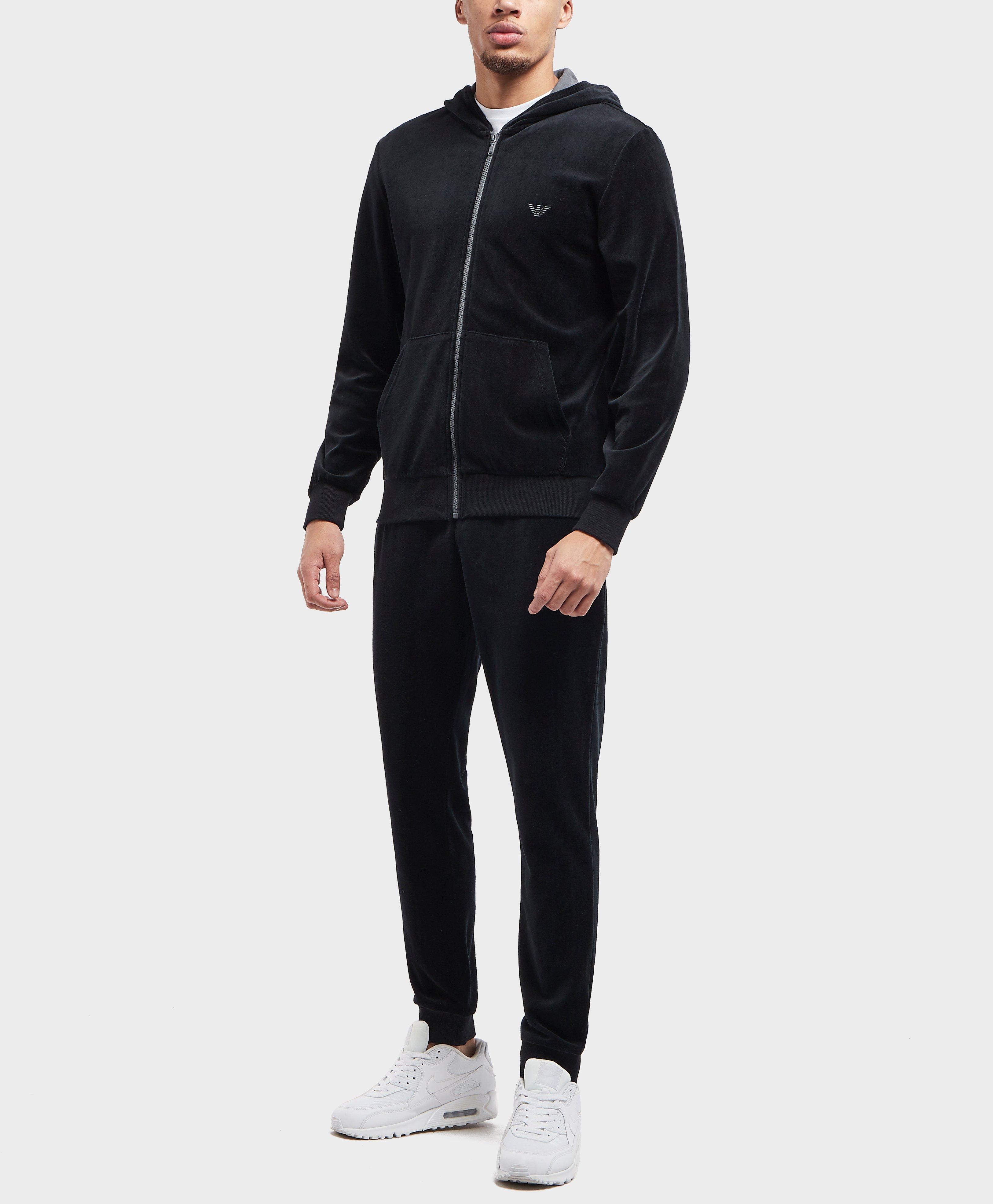 armani velour tracksuit