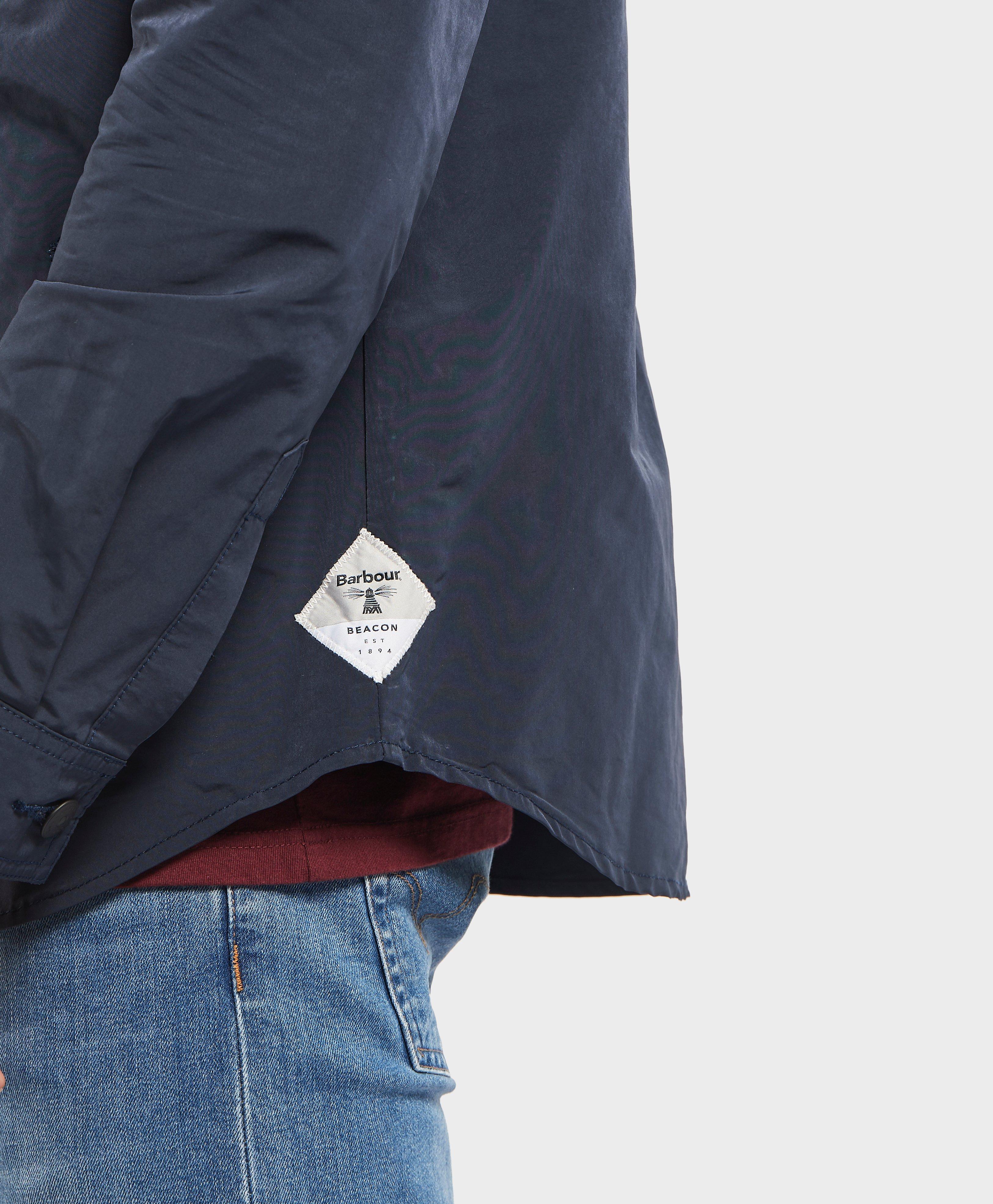 barbour askern overshirt green