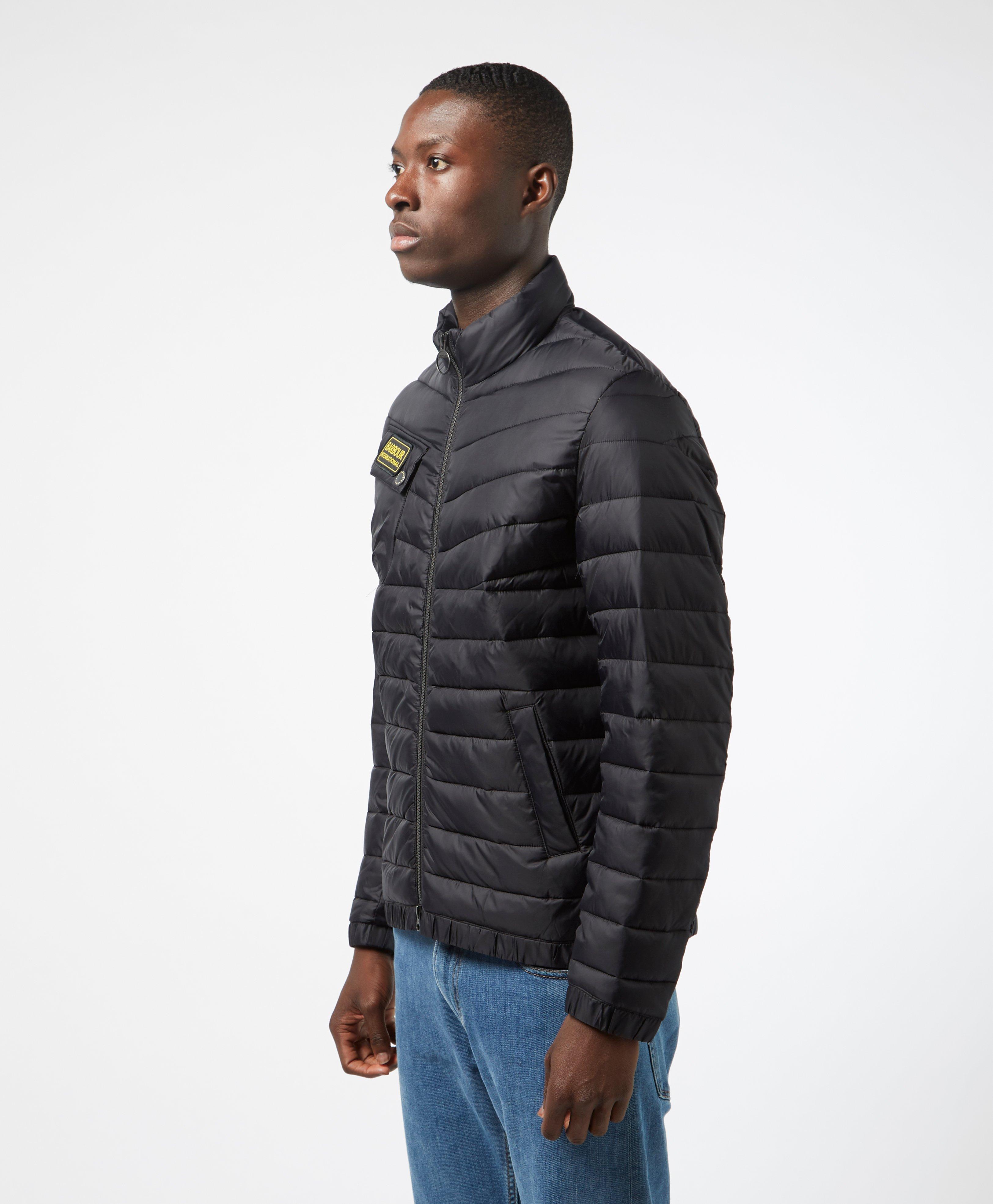 barbour international chain quilted jacket