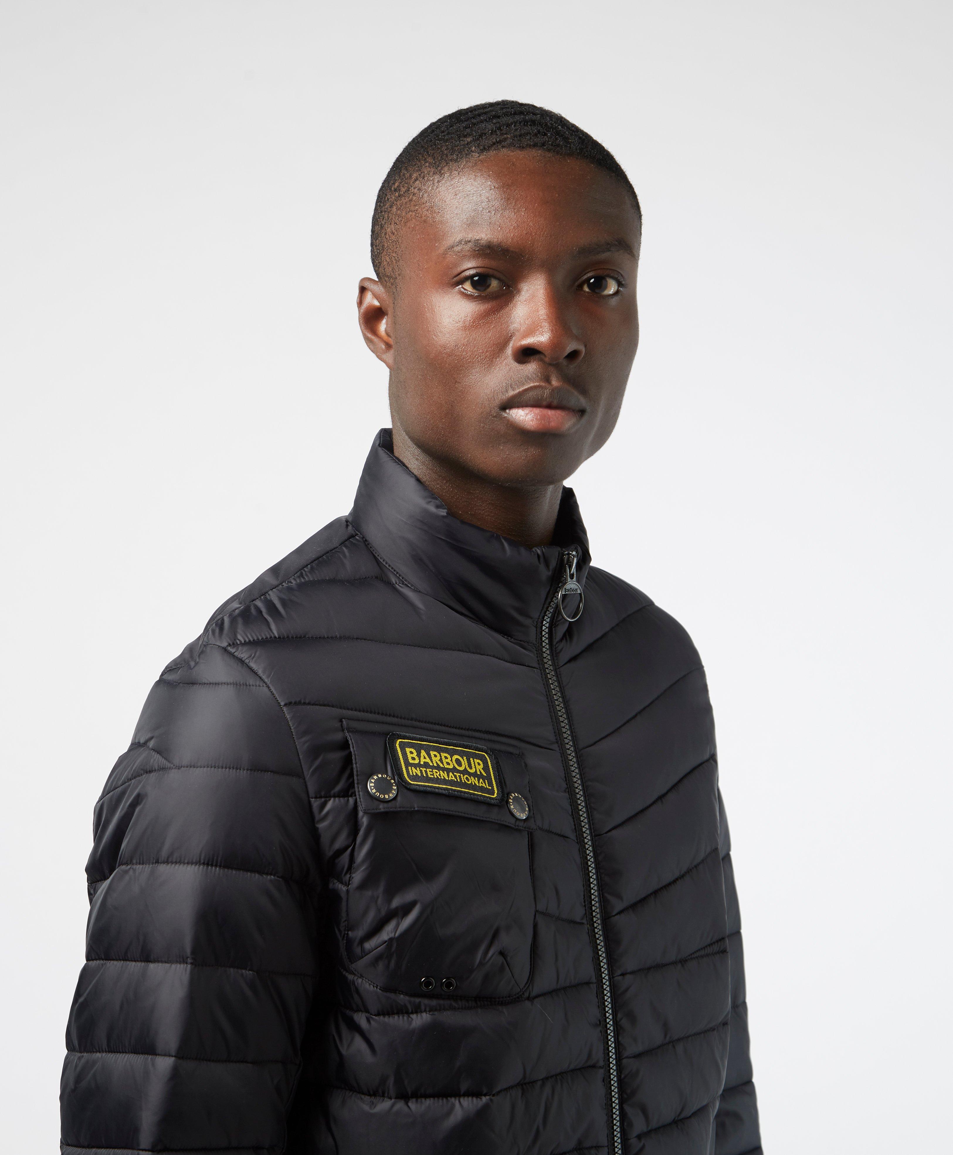 barbour international fibre down jacket