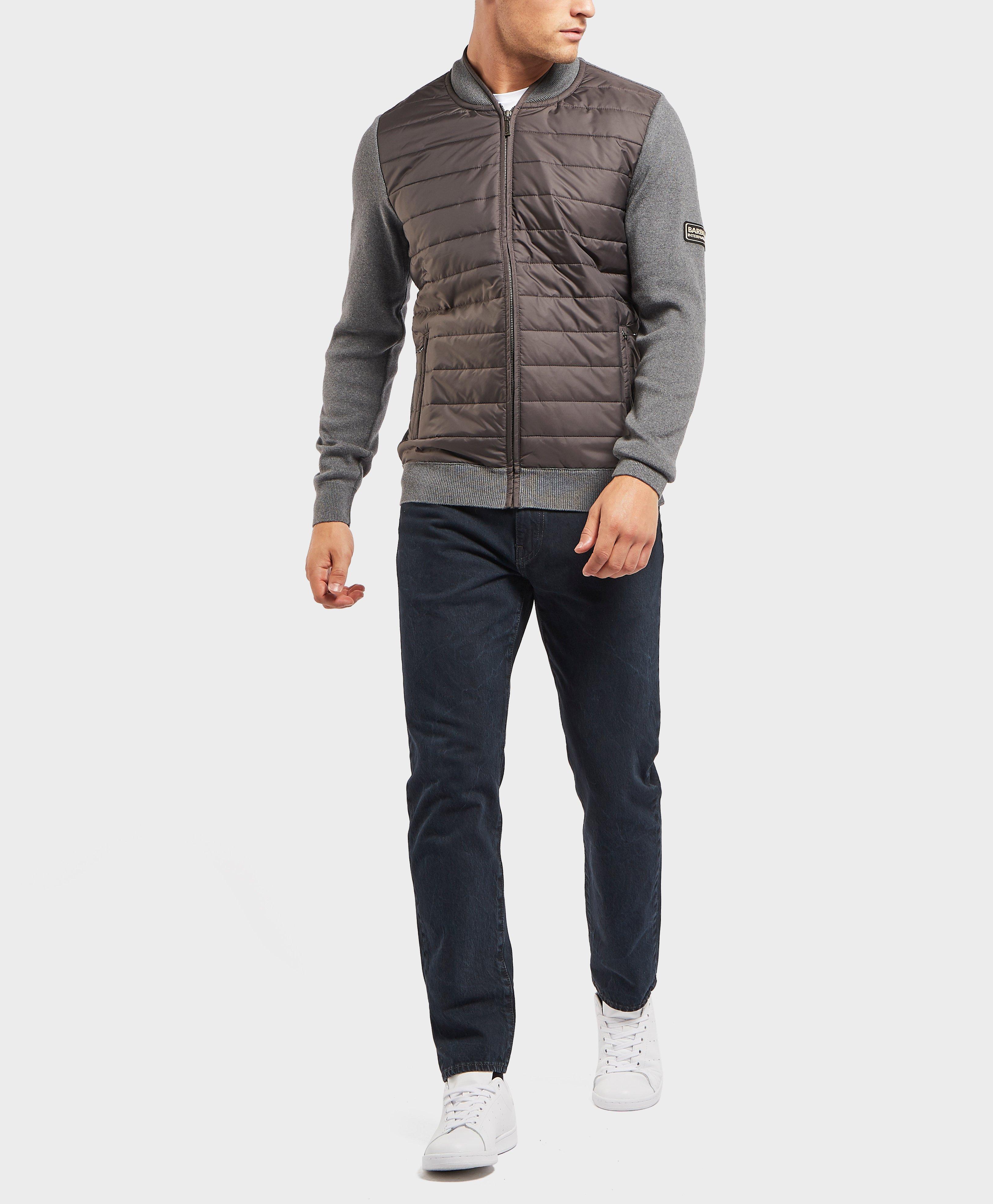 barbour baffle zip through