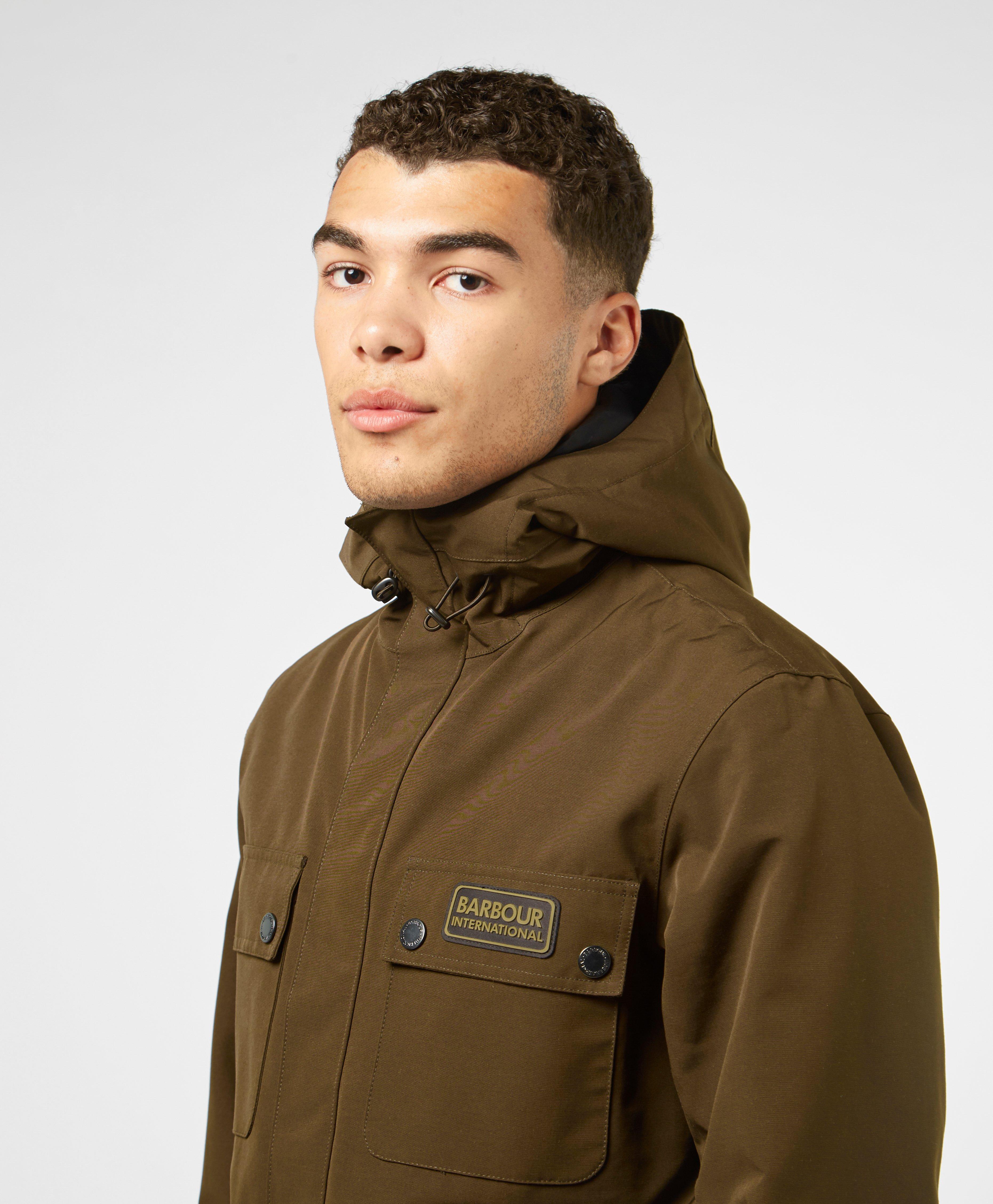 barbour international rain jacket