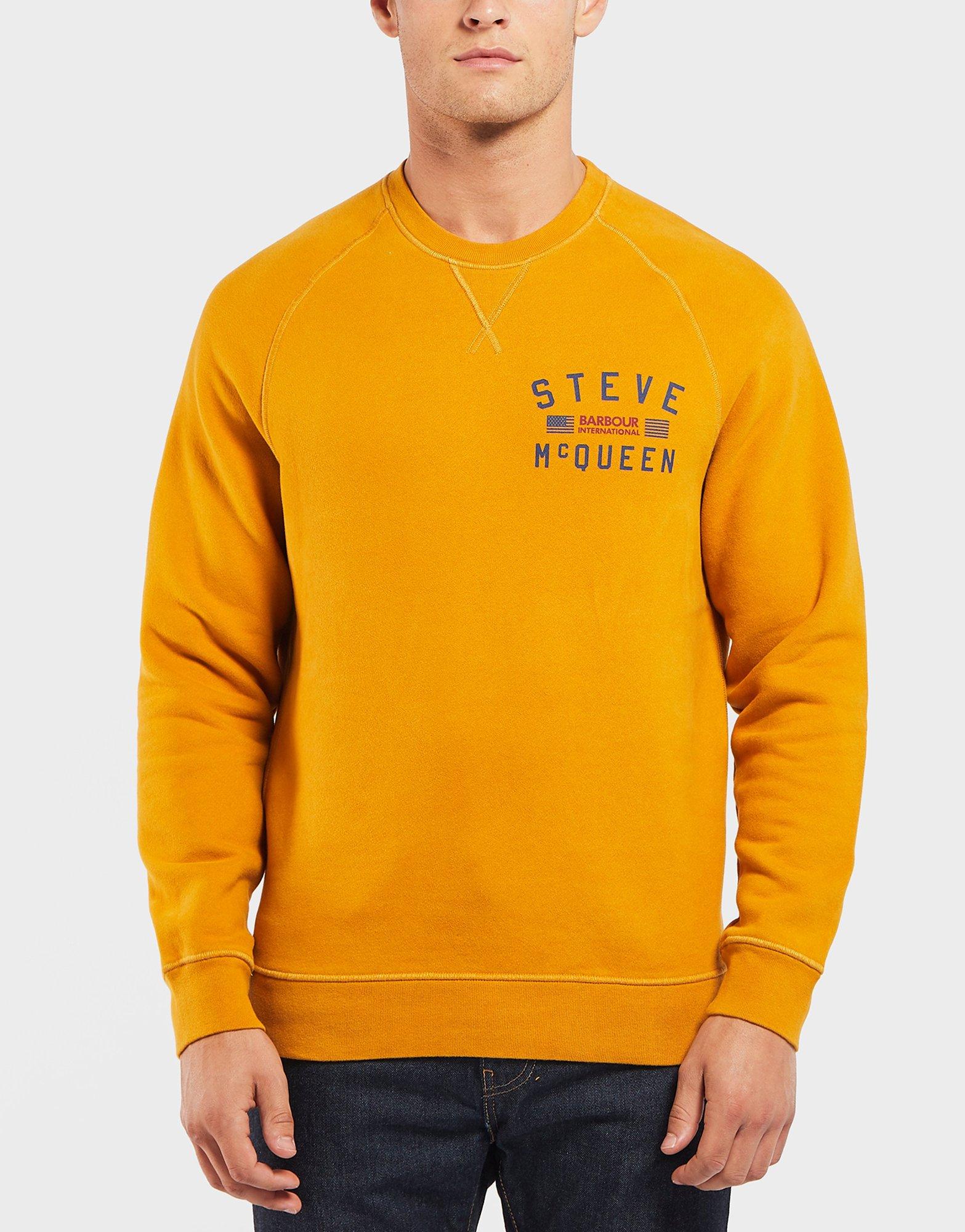 steve mcqueen yellow sweatshirt