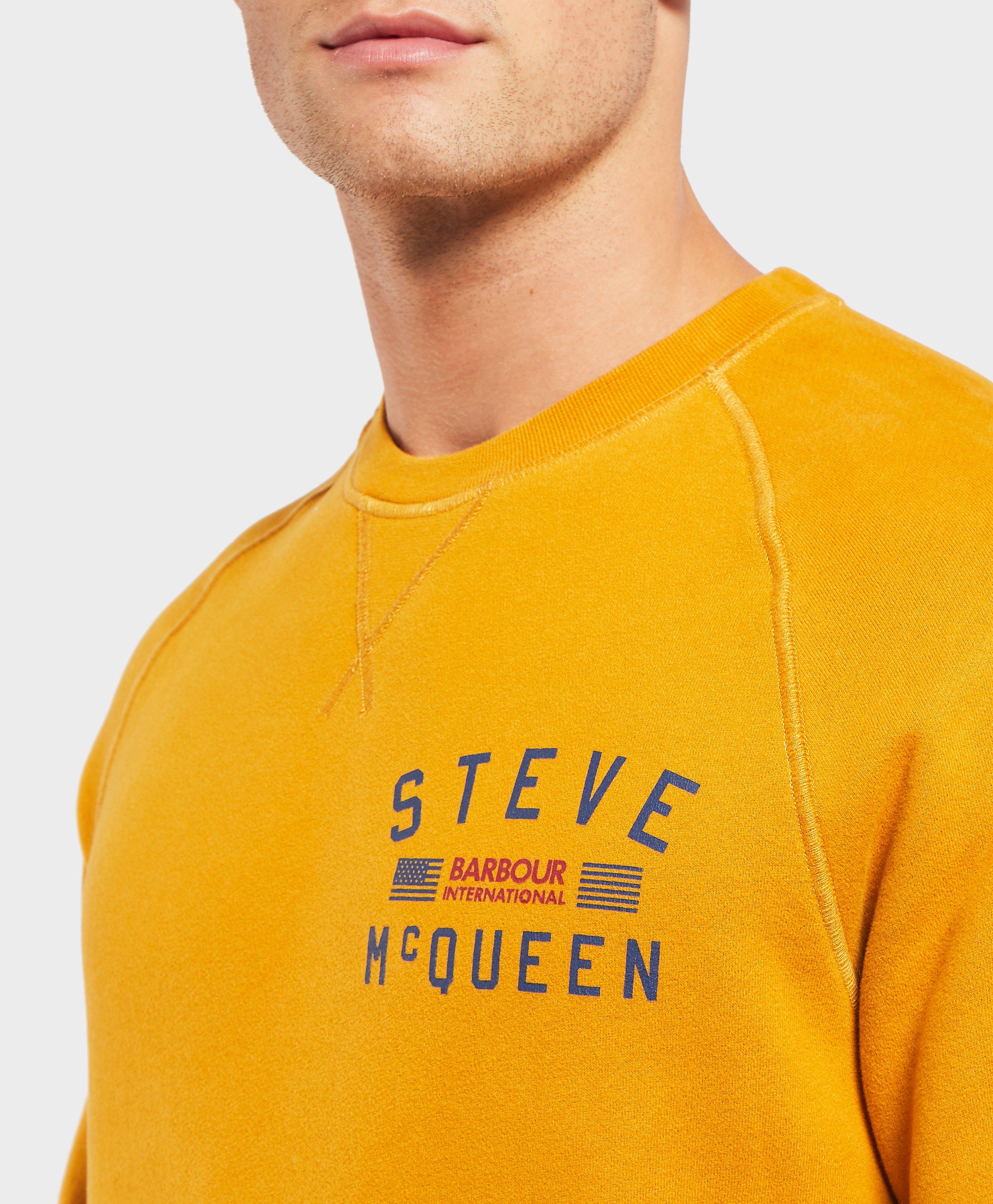 steve mcqueen yellow sweatshirt