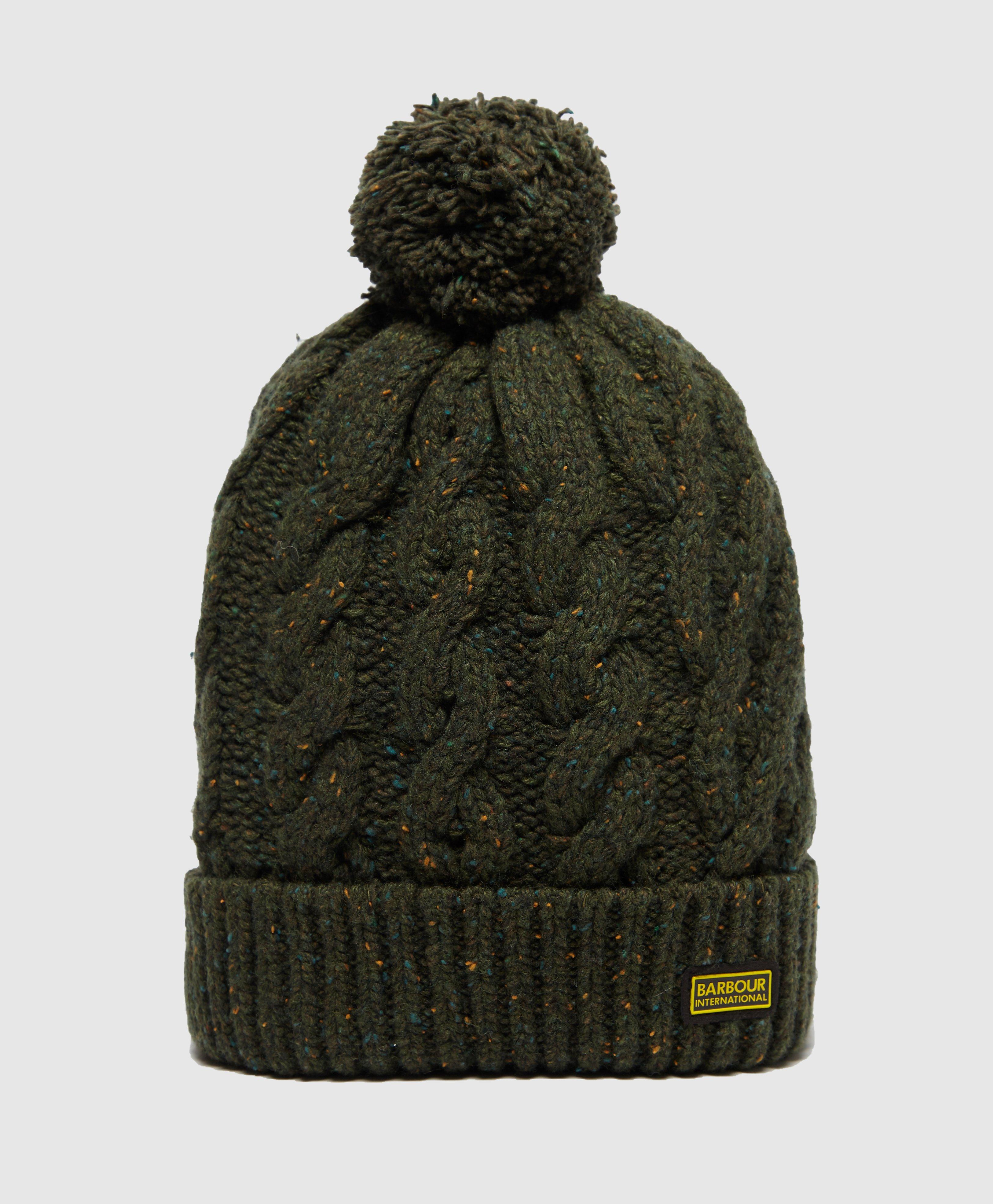 barbour bobble hat