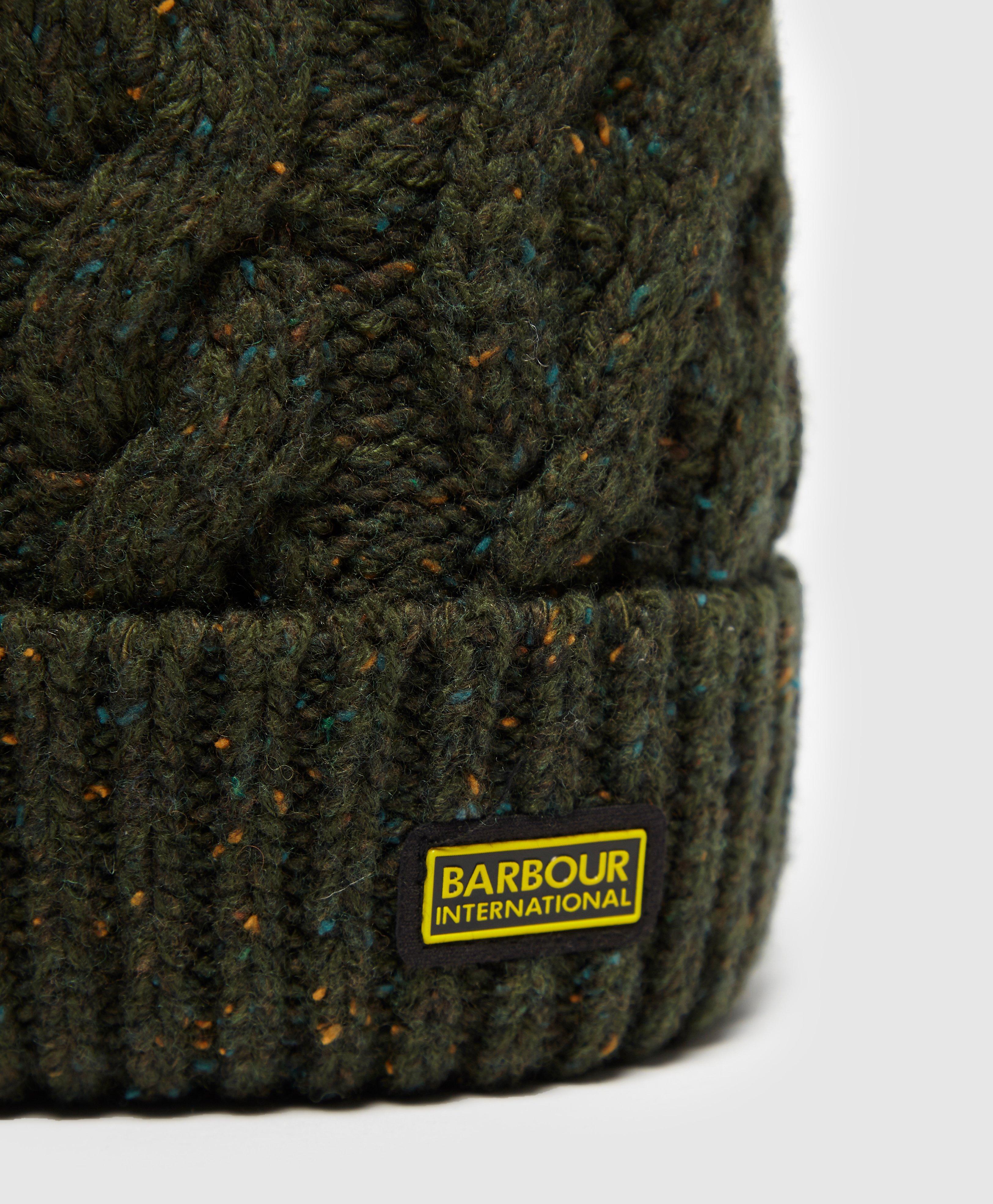 barbour bobble hat