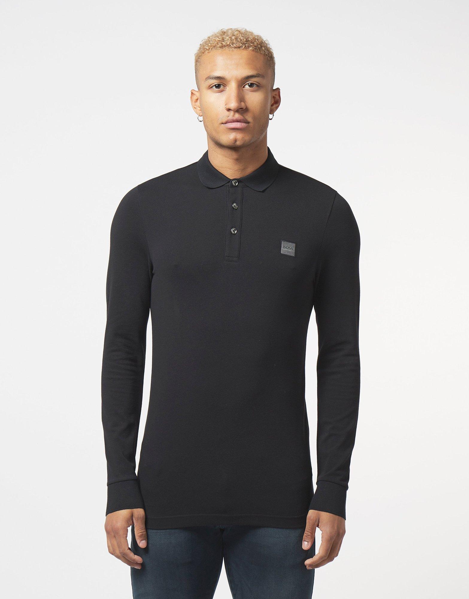 boss passerby long sleeve polo shirt