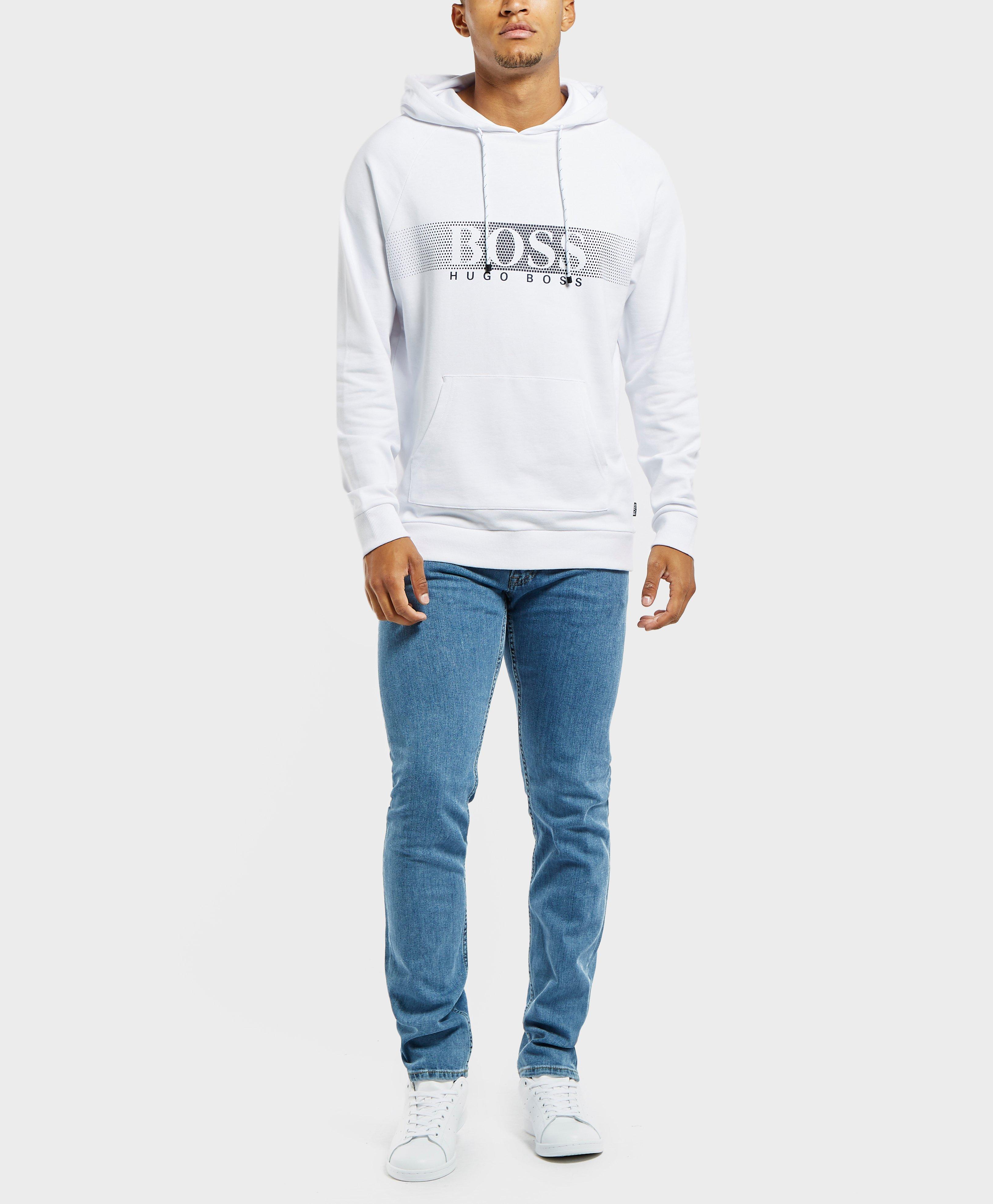 boss panel logo overhead hoodie