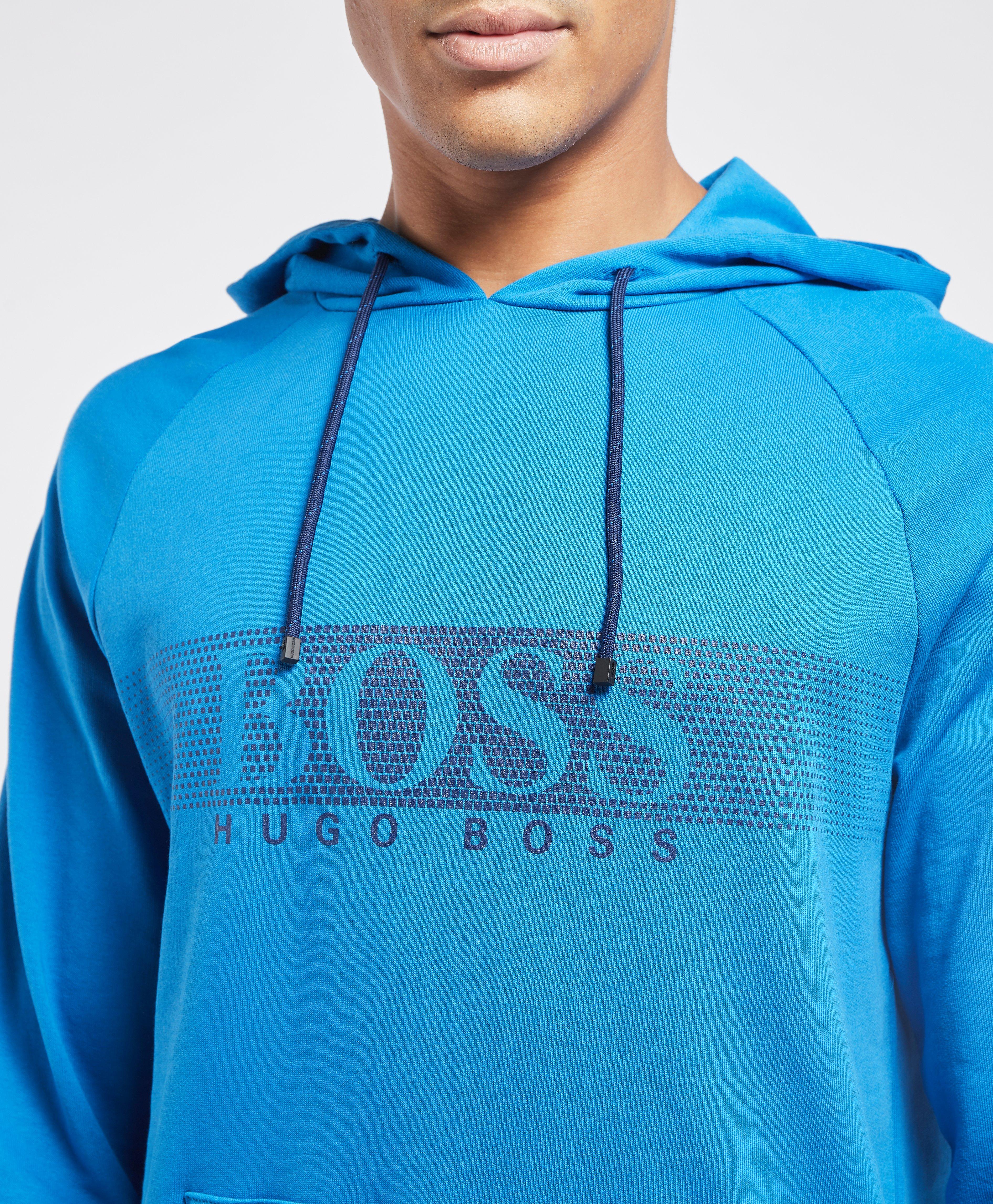 boss panel logo overhead hoodie