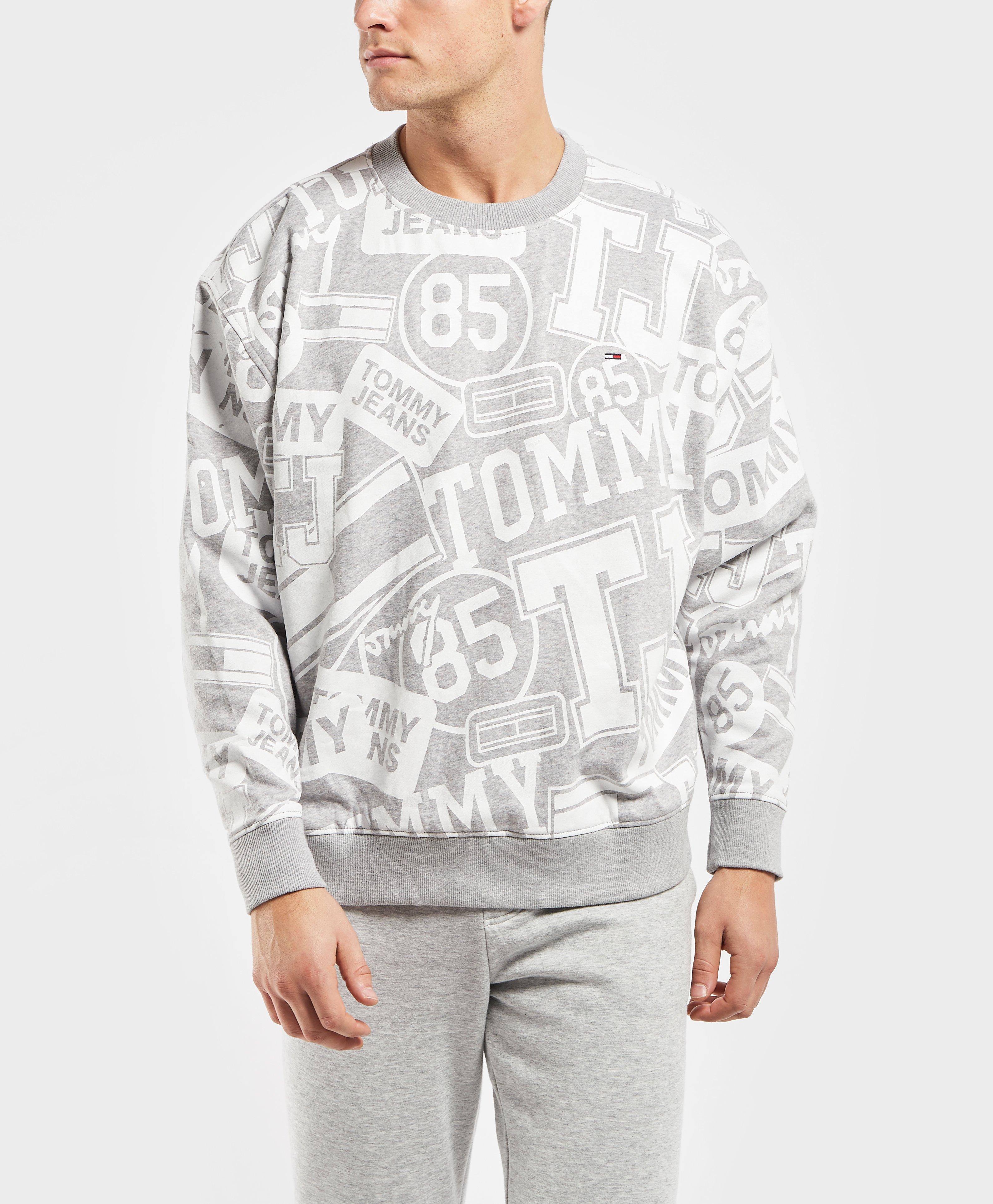 tommy jeans logo print sweatshirt