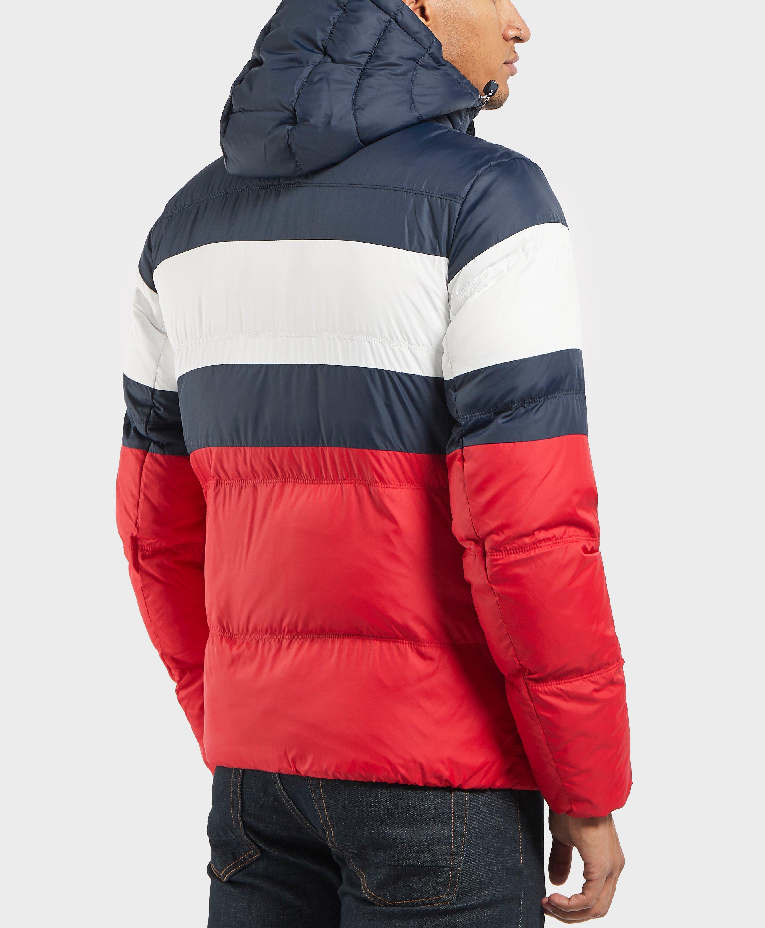 tommy jeans jeans colour block padded jacket