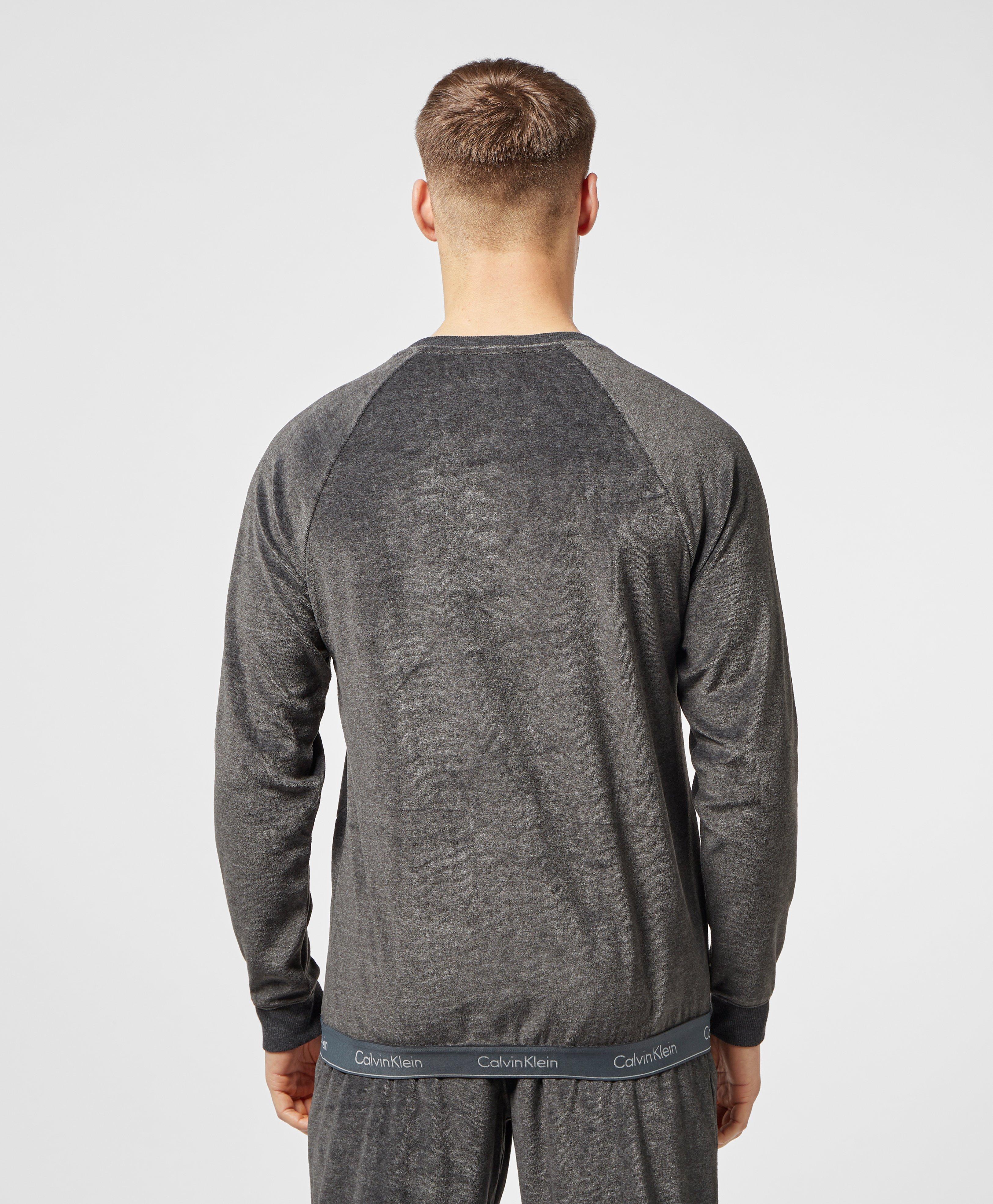 calvin klein velour sweatshirt