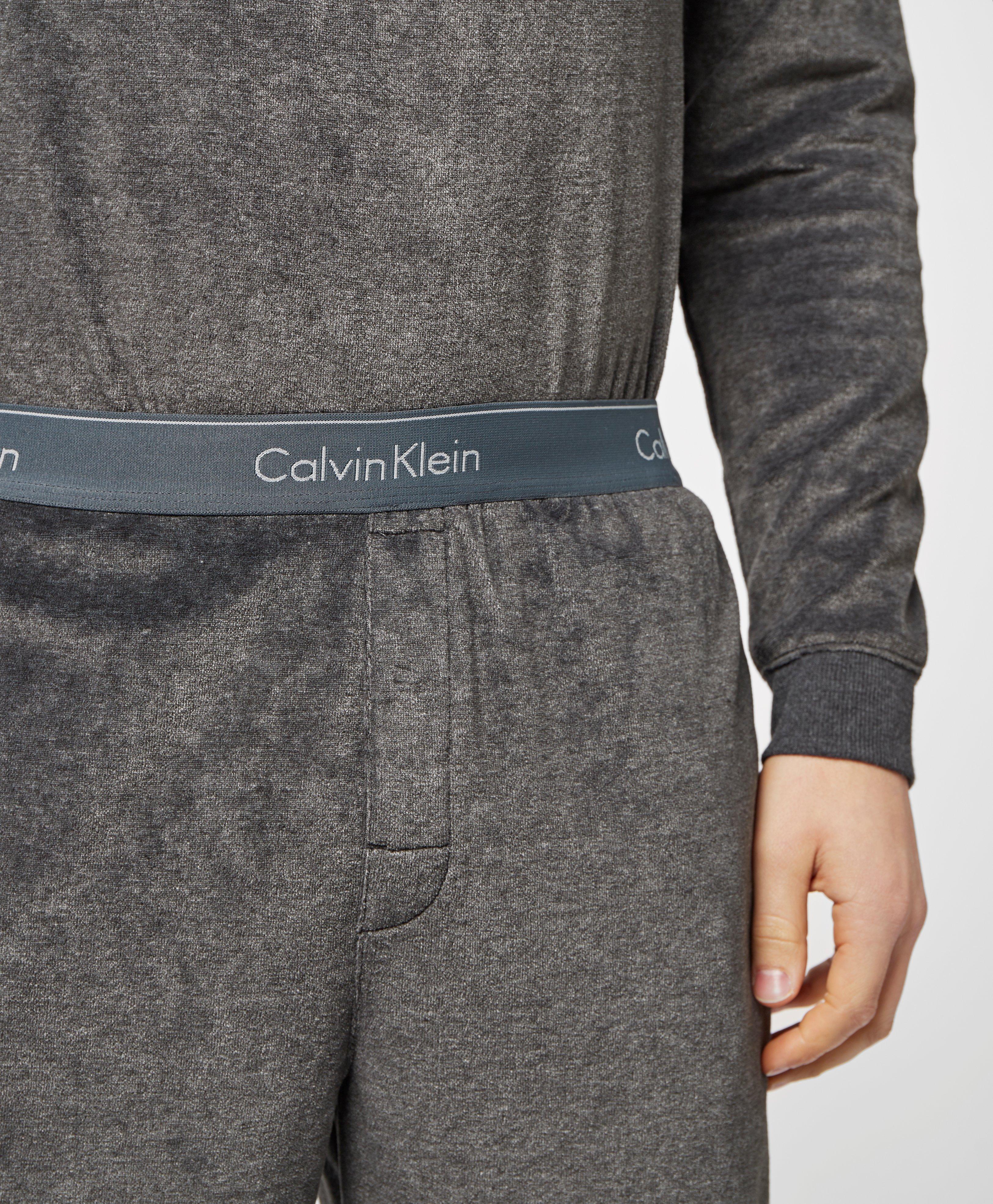 calvin klein velour pants