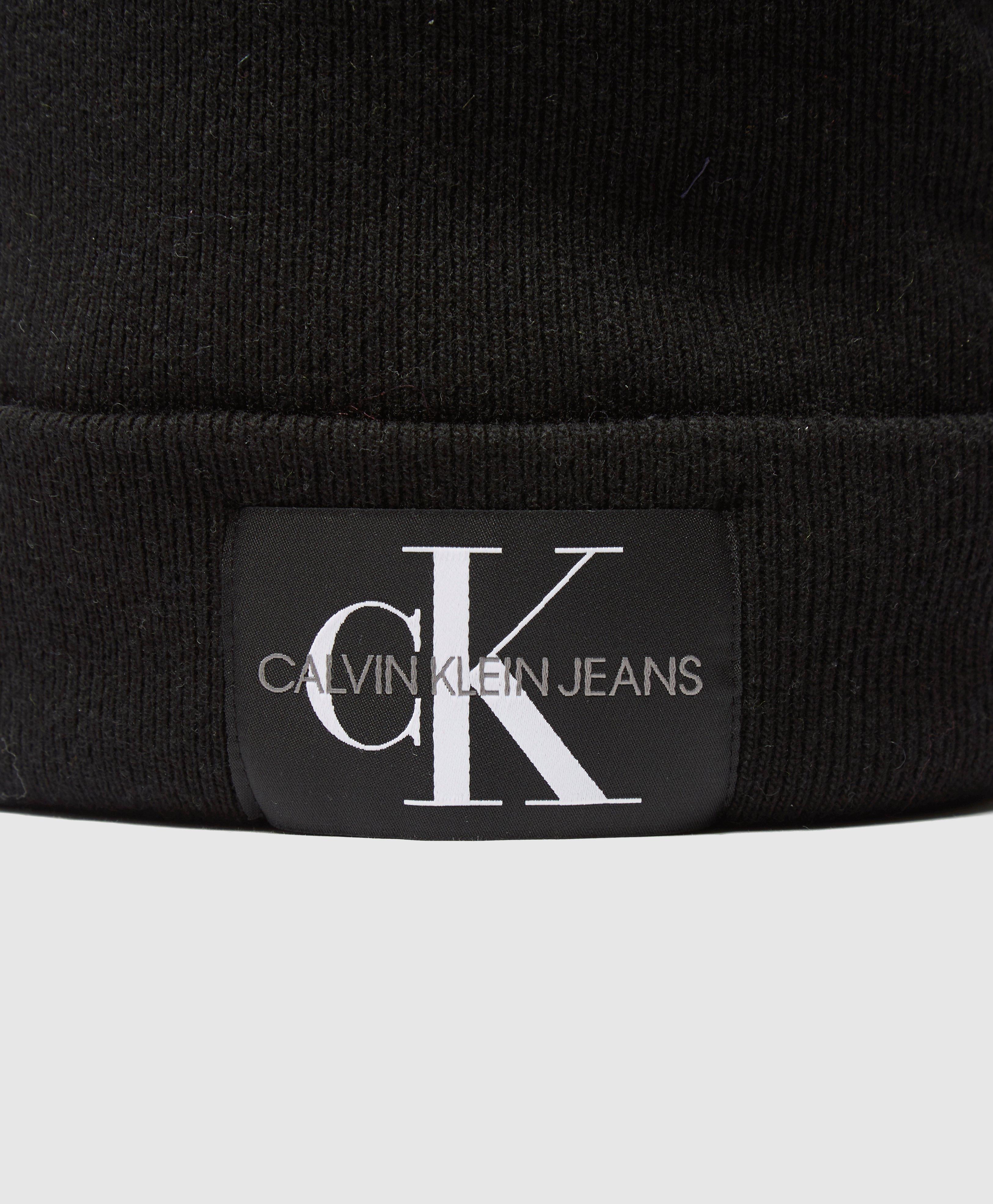 calvin klein logo beanie