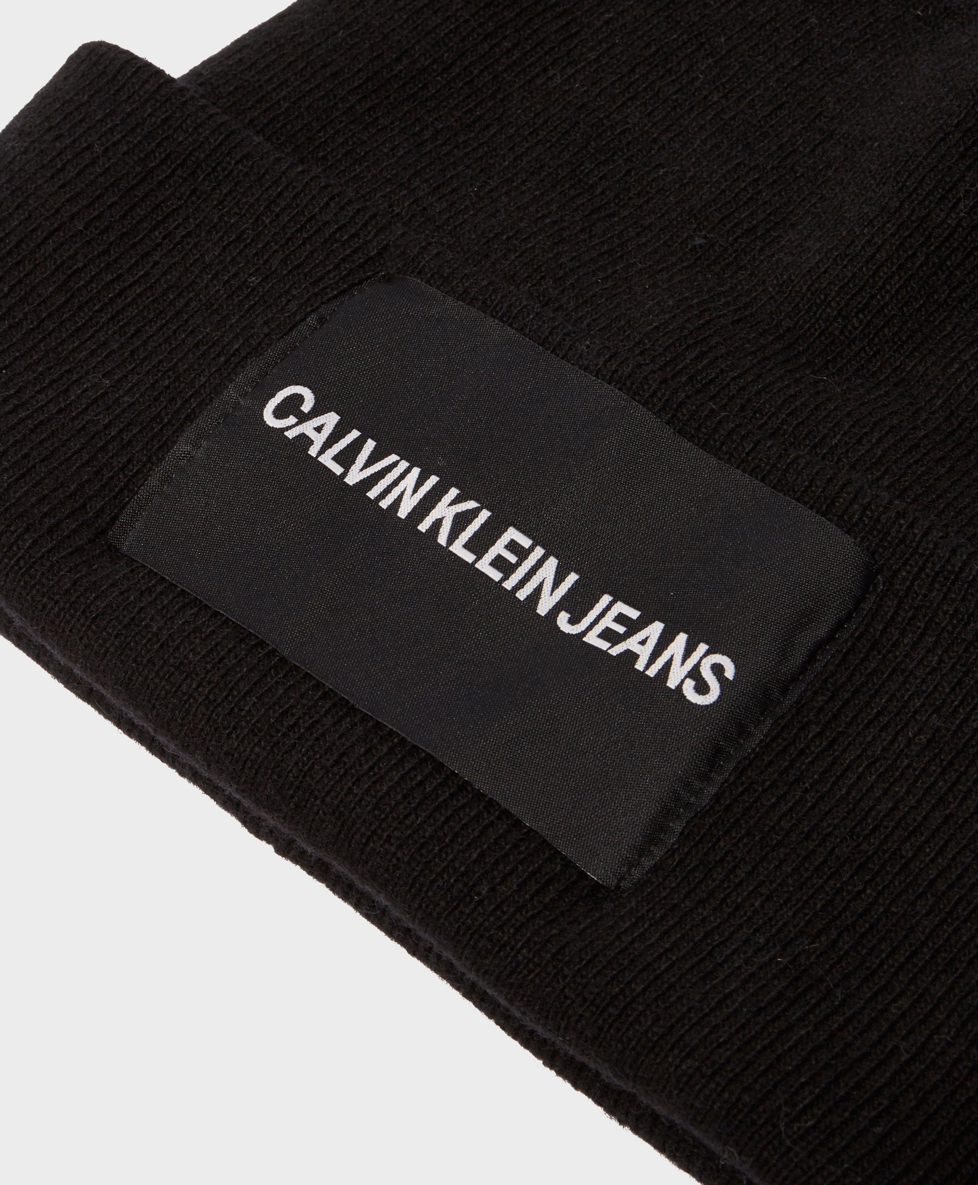 calvin klein patch beanie