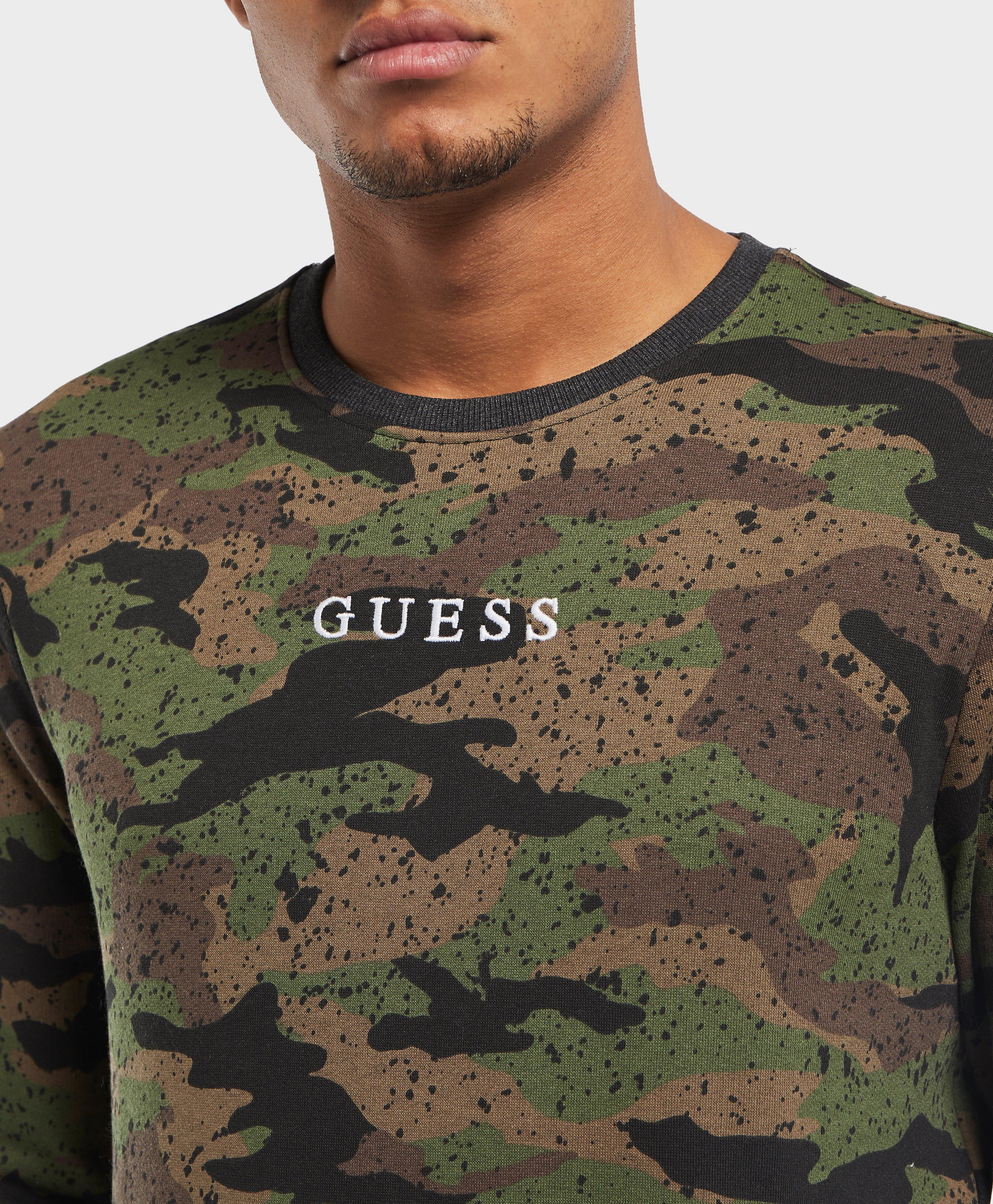 guess camo sweatshirt