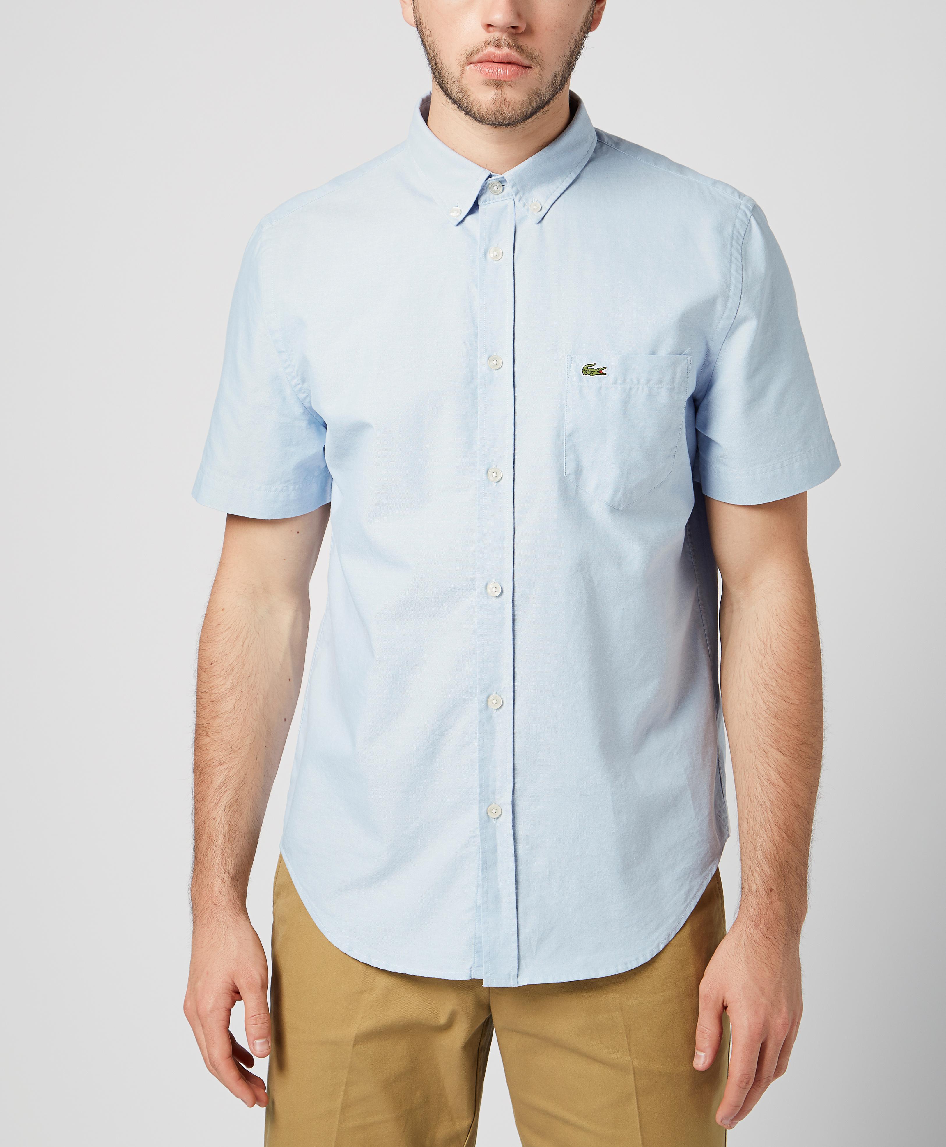 lacoste short sleeve oxford shirt