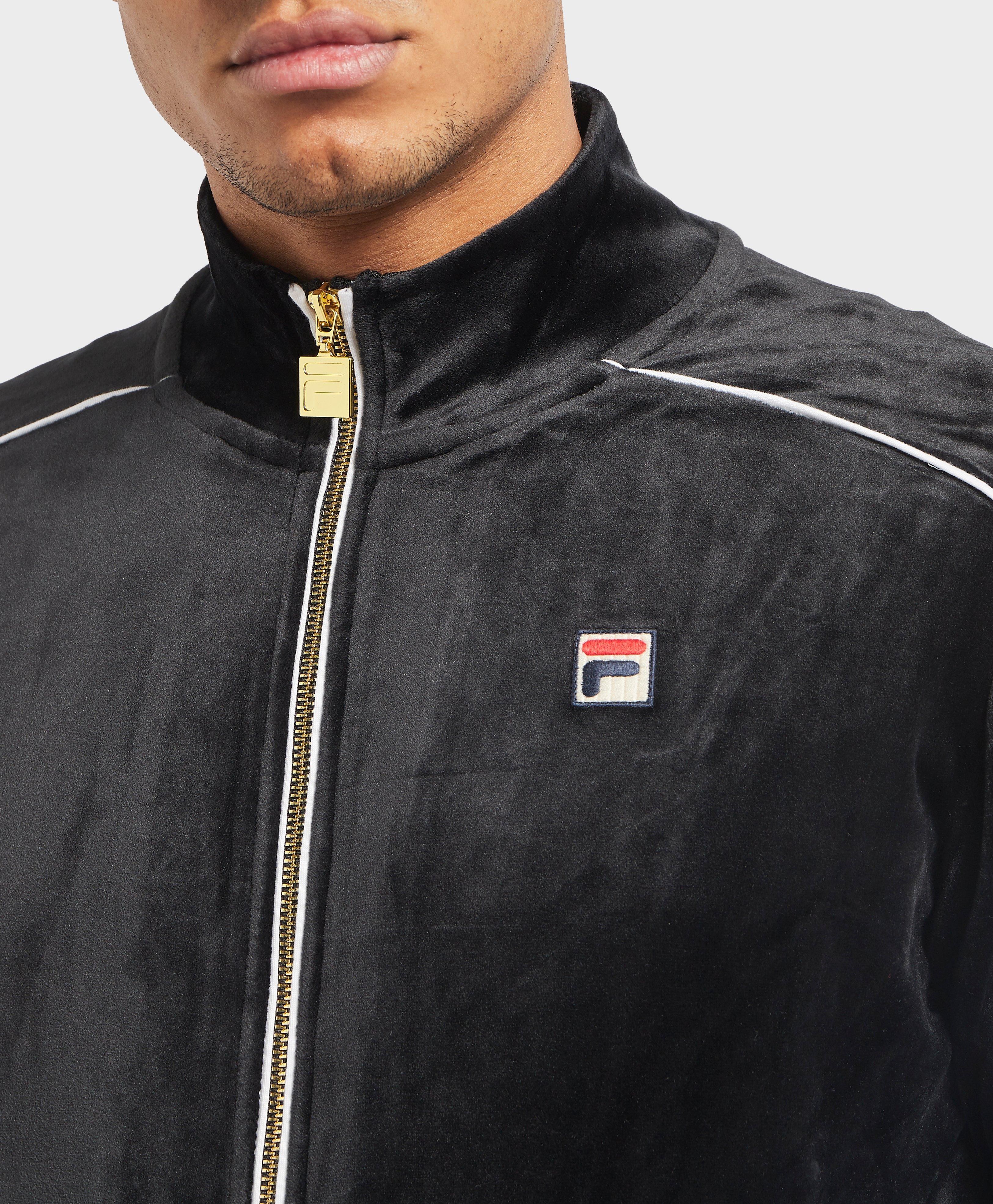 fila velour track top