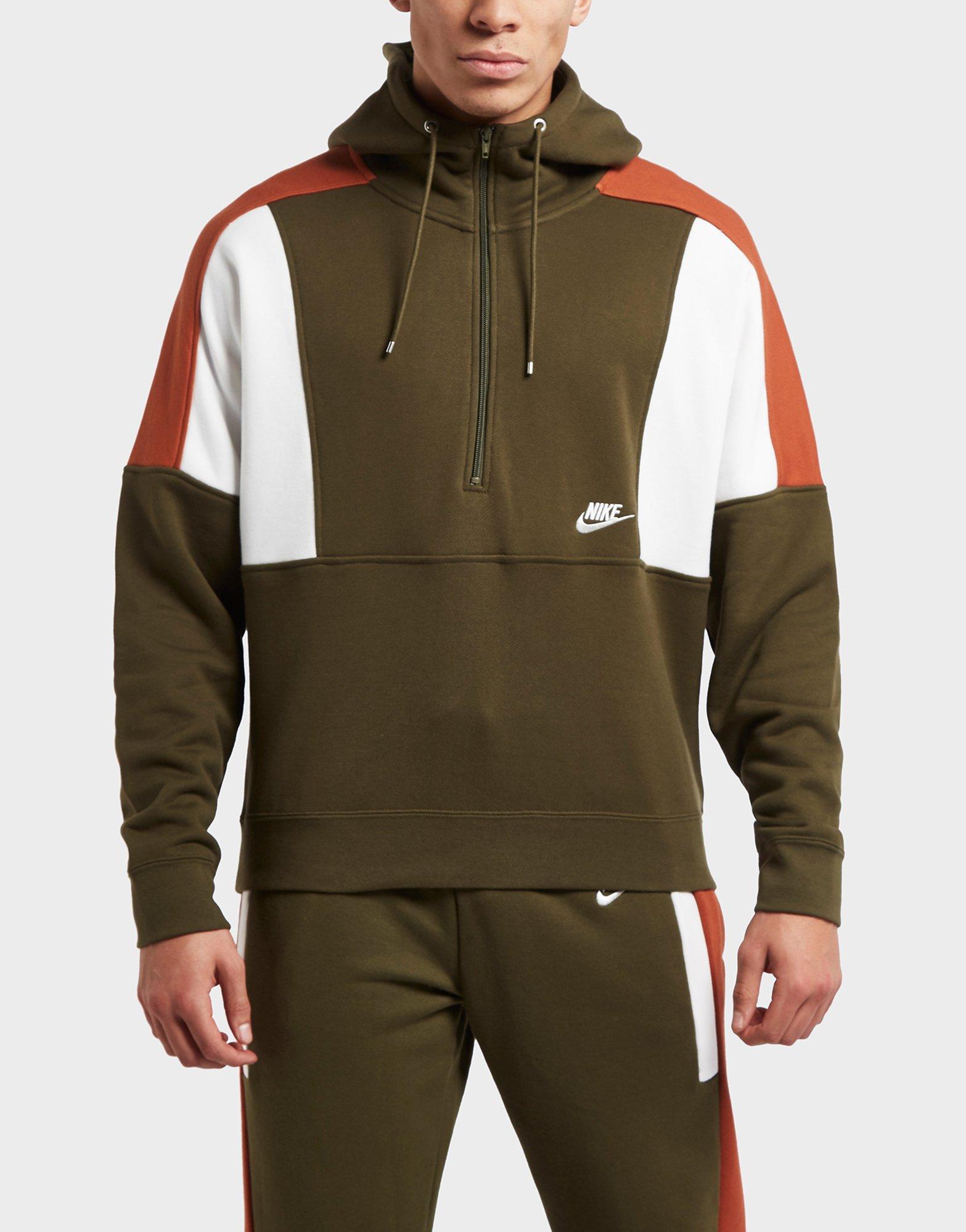 khaki green nike hoodie