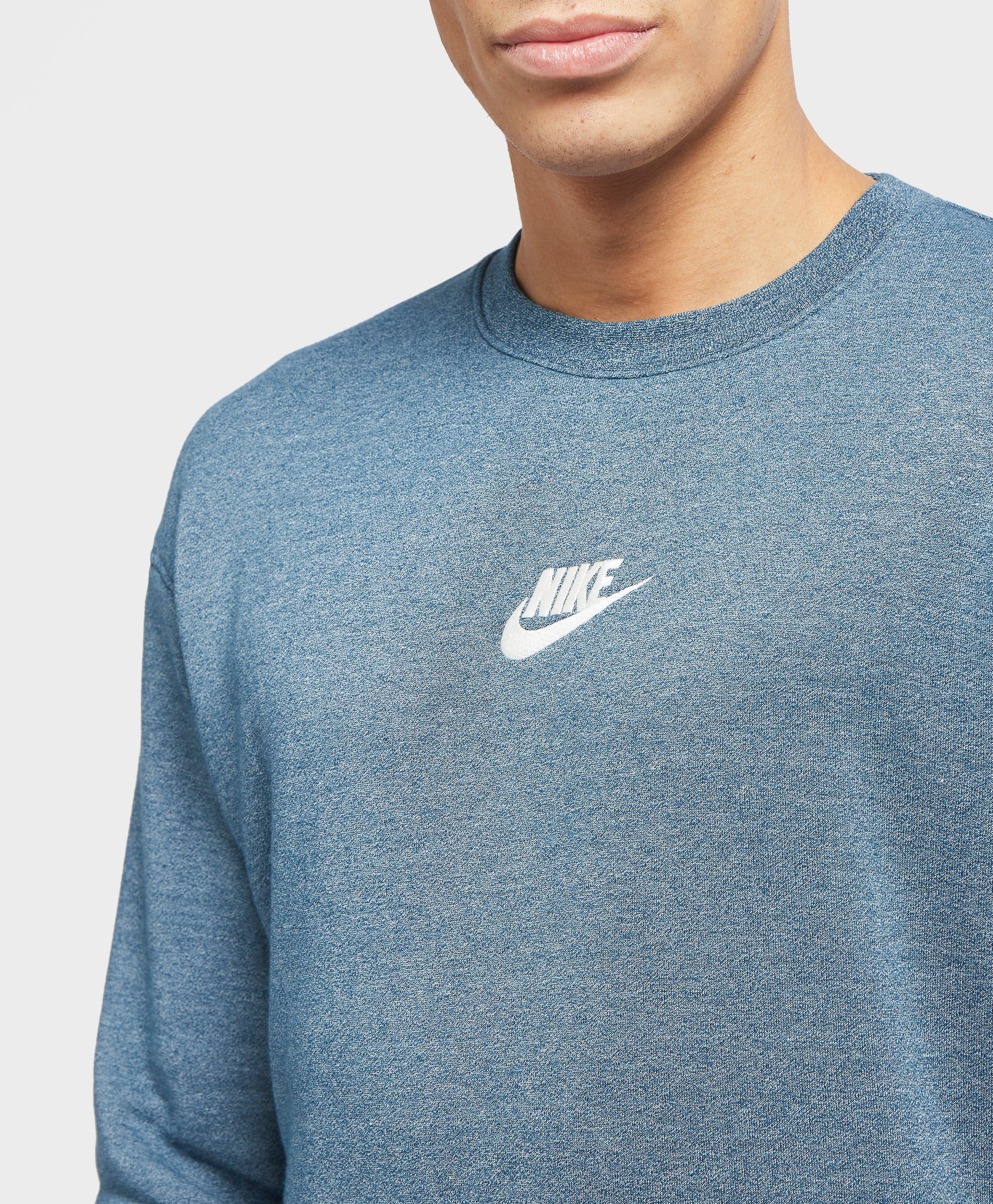 nike heritage sweatshirt blue