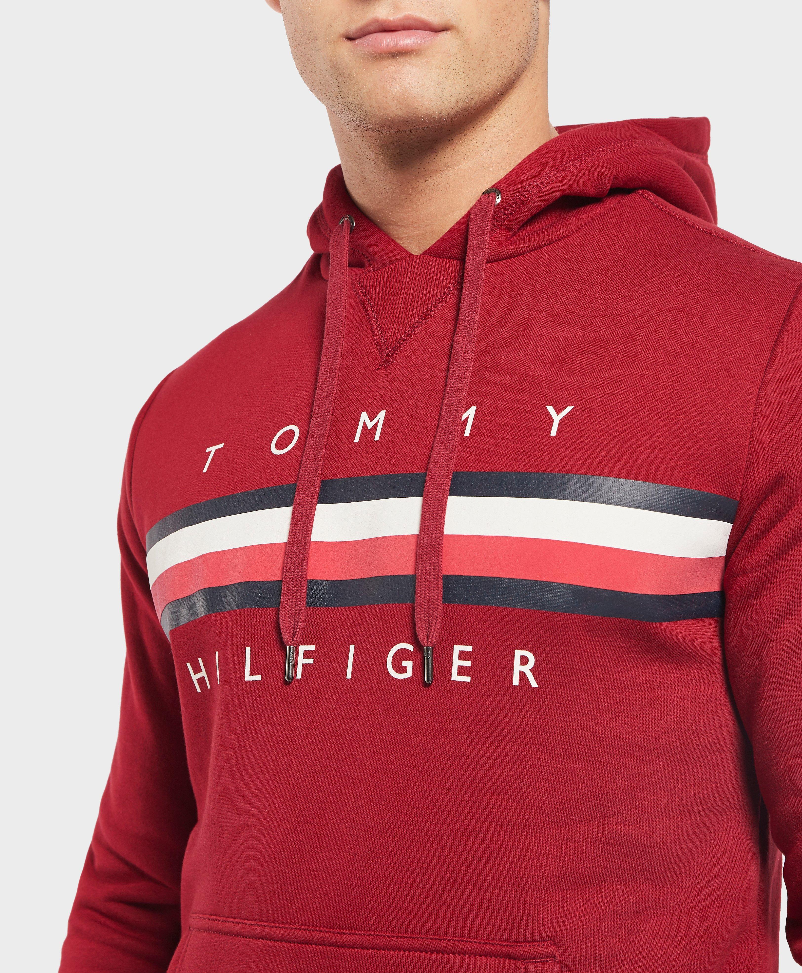 tommy hilfiger stripe logo sweatshirt