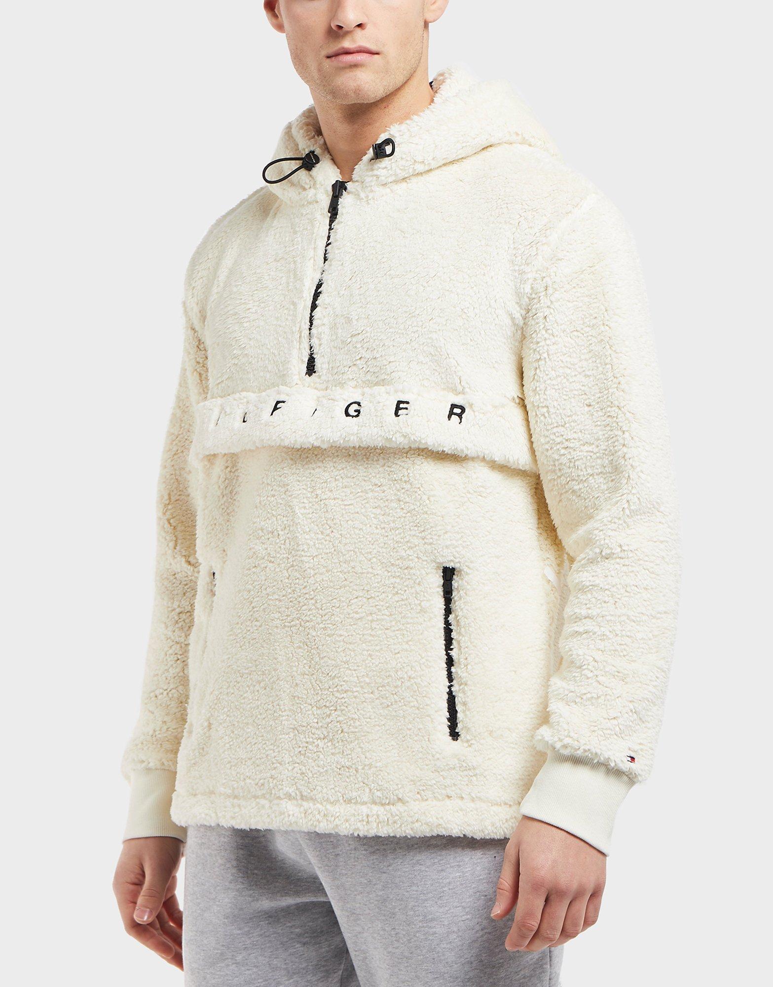 tommy hilfiger logo teddy hoody