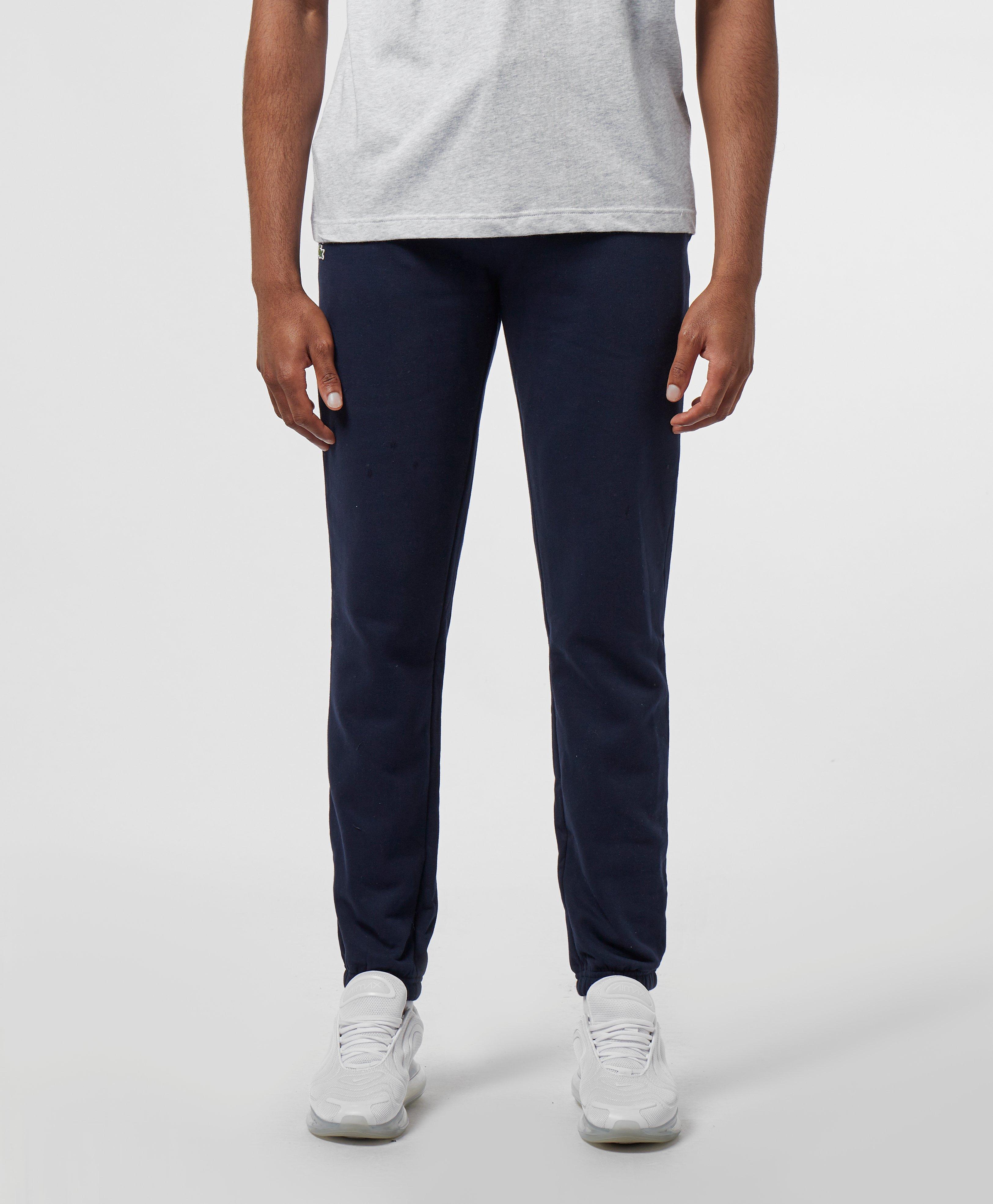 lacoste cuffed fleece track pants