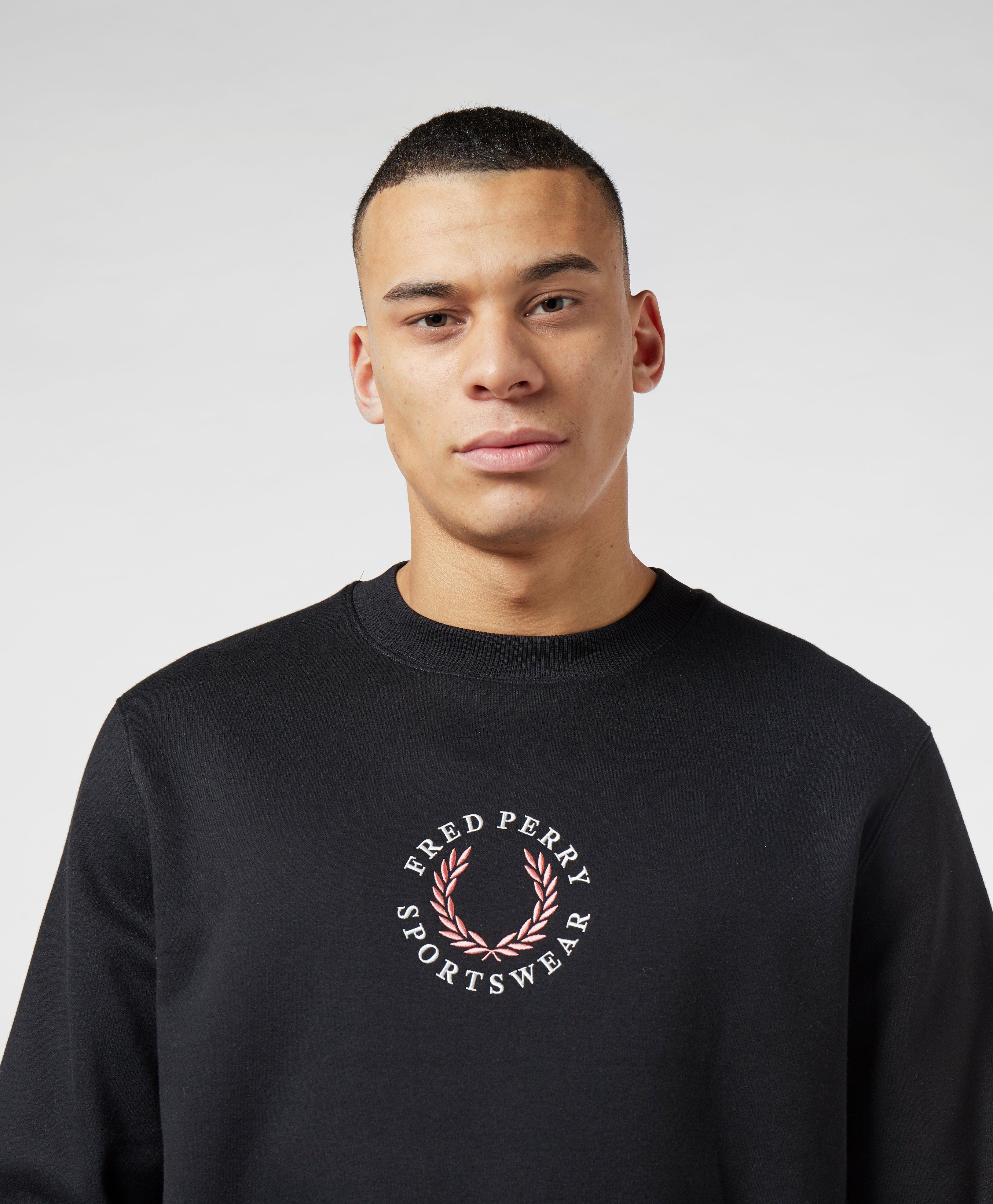 fred perry arch branded sweatshirt